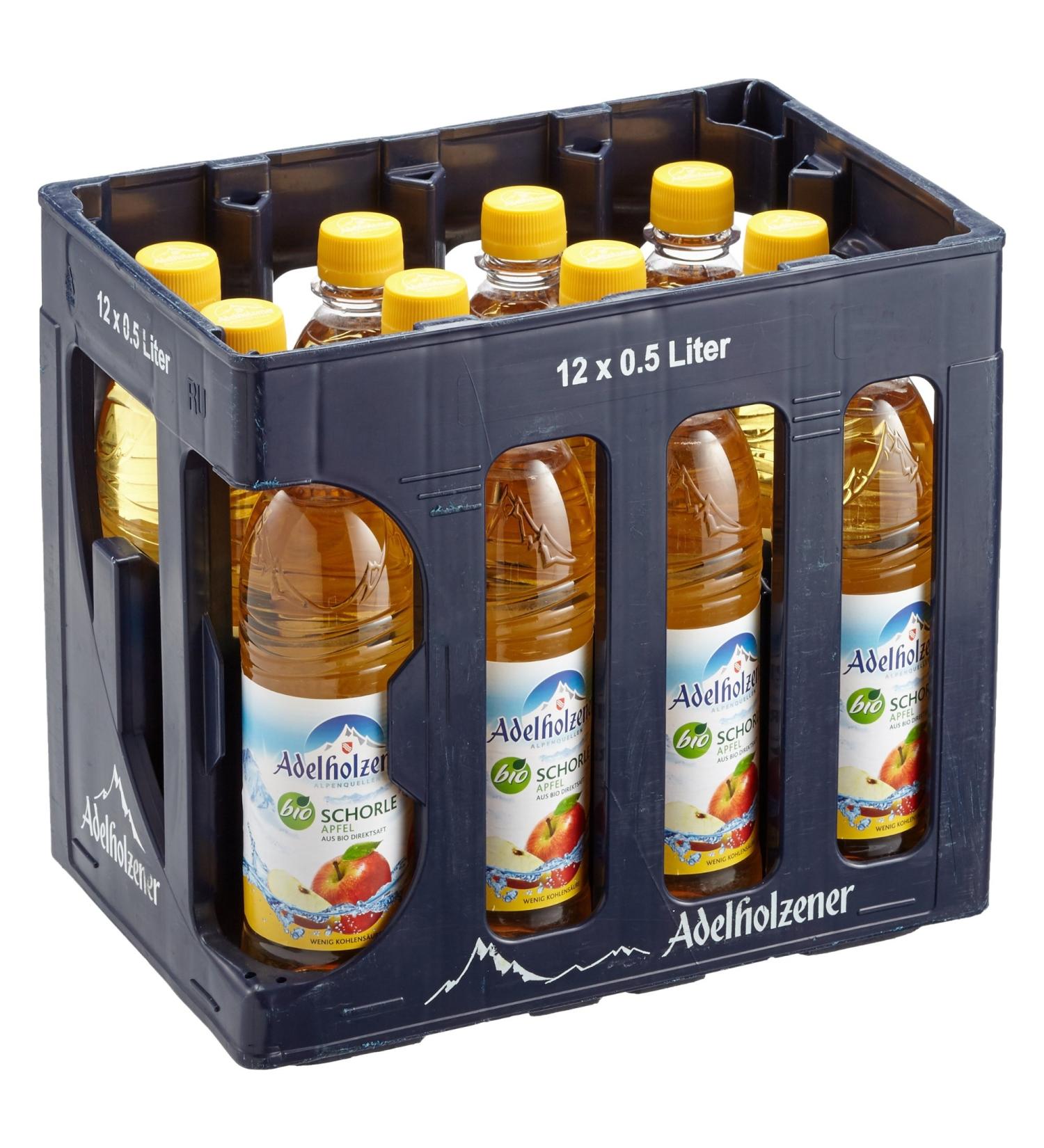 Buy Adelholzener Organic Apple Juice Spritzer (12 x 0.5L) - Refillable & Eco-Friendly | International Shipping Available - Buy Online on GoSupps.com