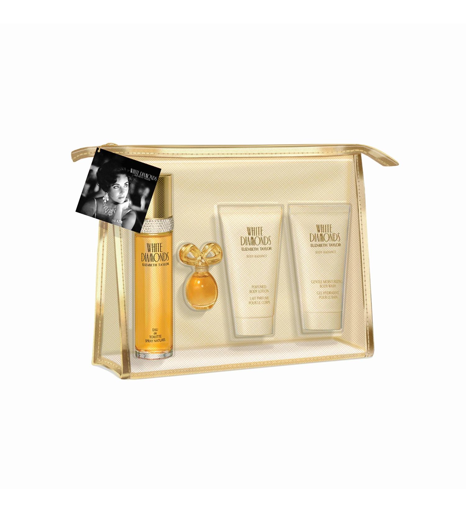 Elizabeth Taylor Elizabeth Taylor White Diamonds Women's Fragrance 4 Piece Gift Set 1.7 Ounce Eau De Toilette Spray 4 count - Buy Online on GoSupps.com