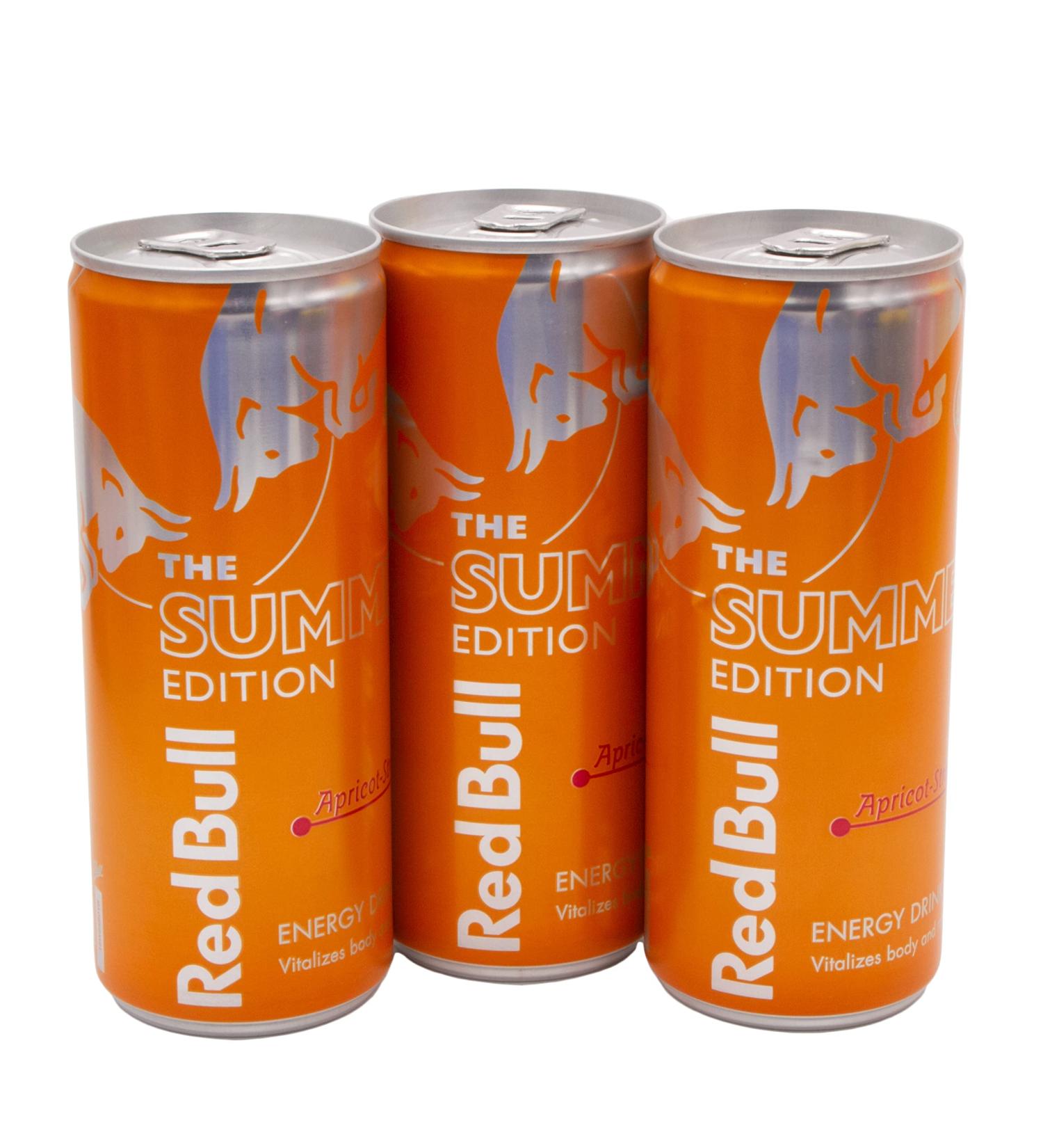 Red Bull Summer Edition Apricot Strawberry 3 cans of 250 ml - Buy Online on GoSupps.com