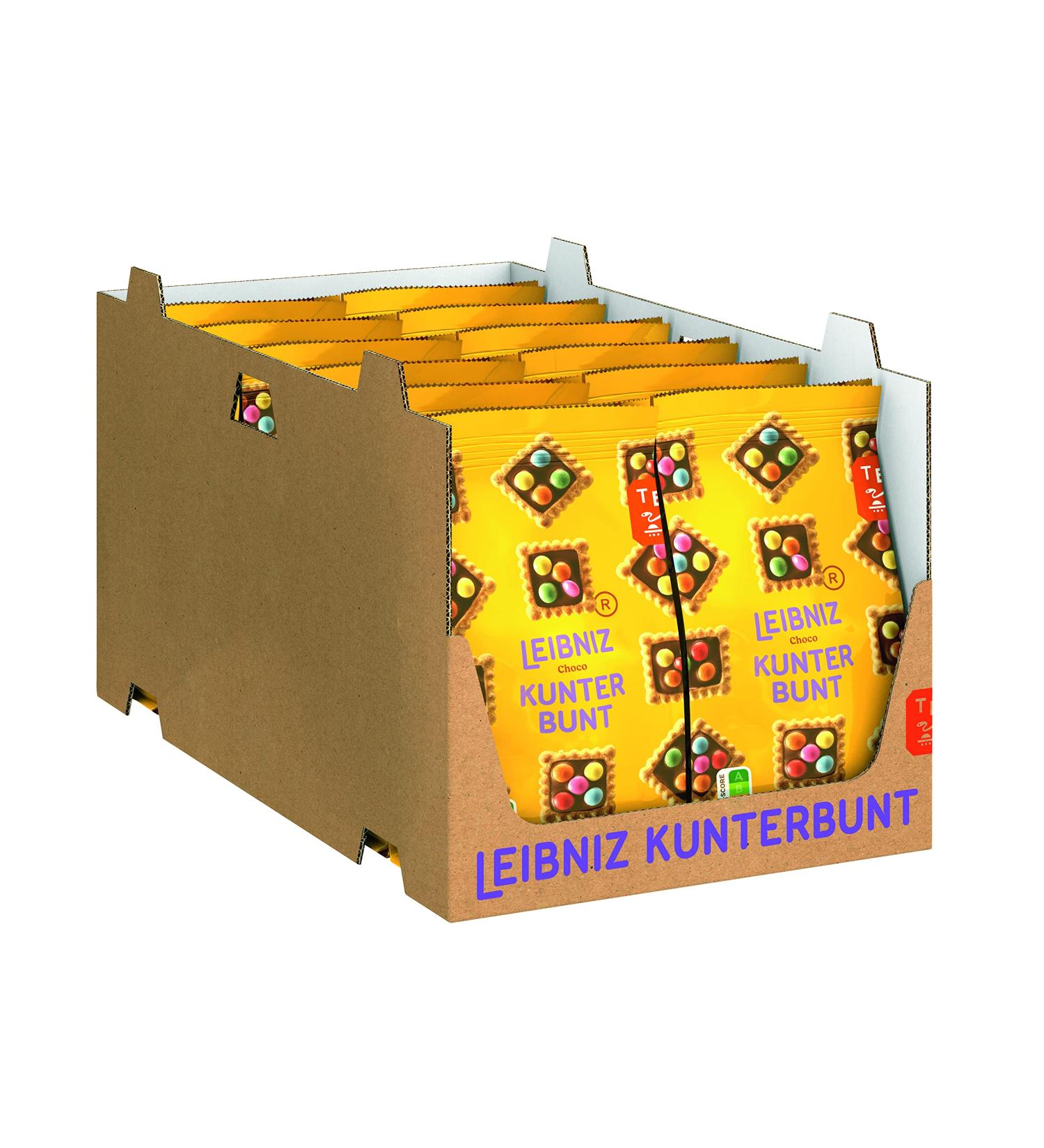 Leibniz Kunterbunt Choco Cookies 12 Pack | Crispy Chocolate Cream & Lenses | International Shipping Available - Buy Online on GoSupps.com