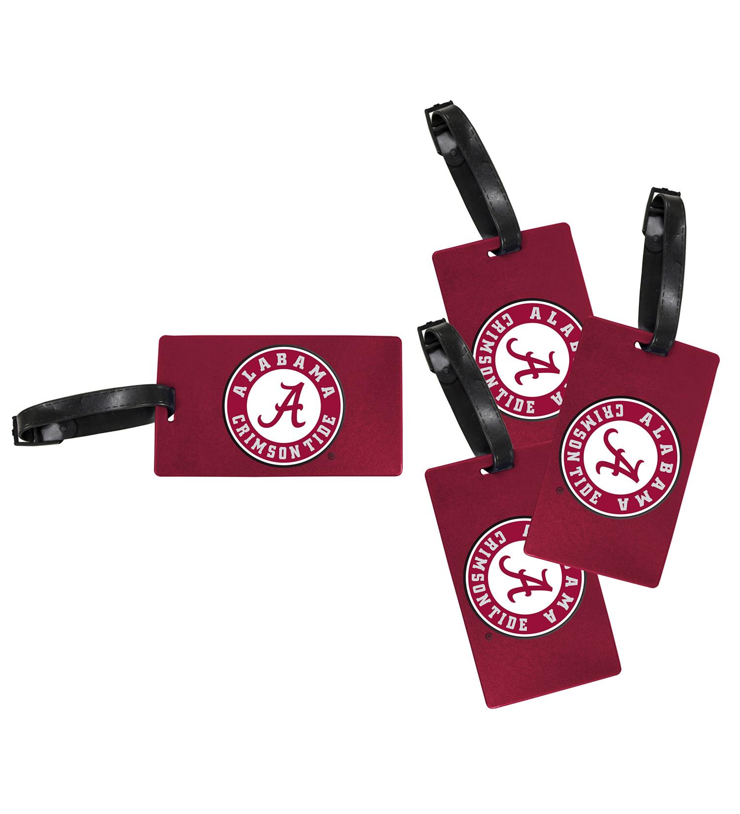 R and R Imports Alabama Crimson Tide Luggage Tag 4-Pack