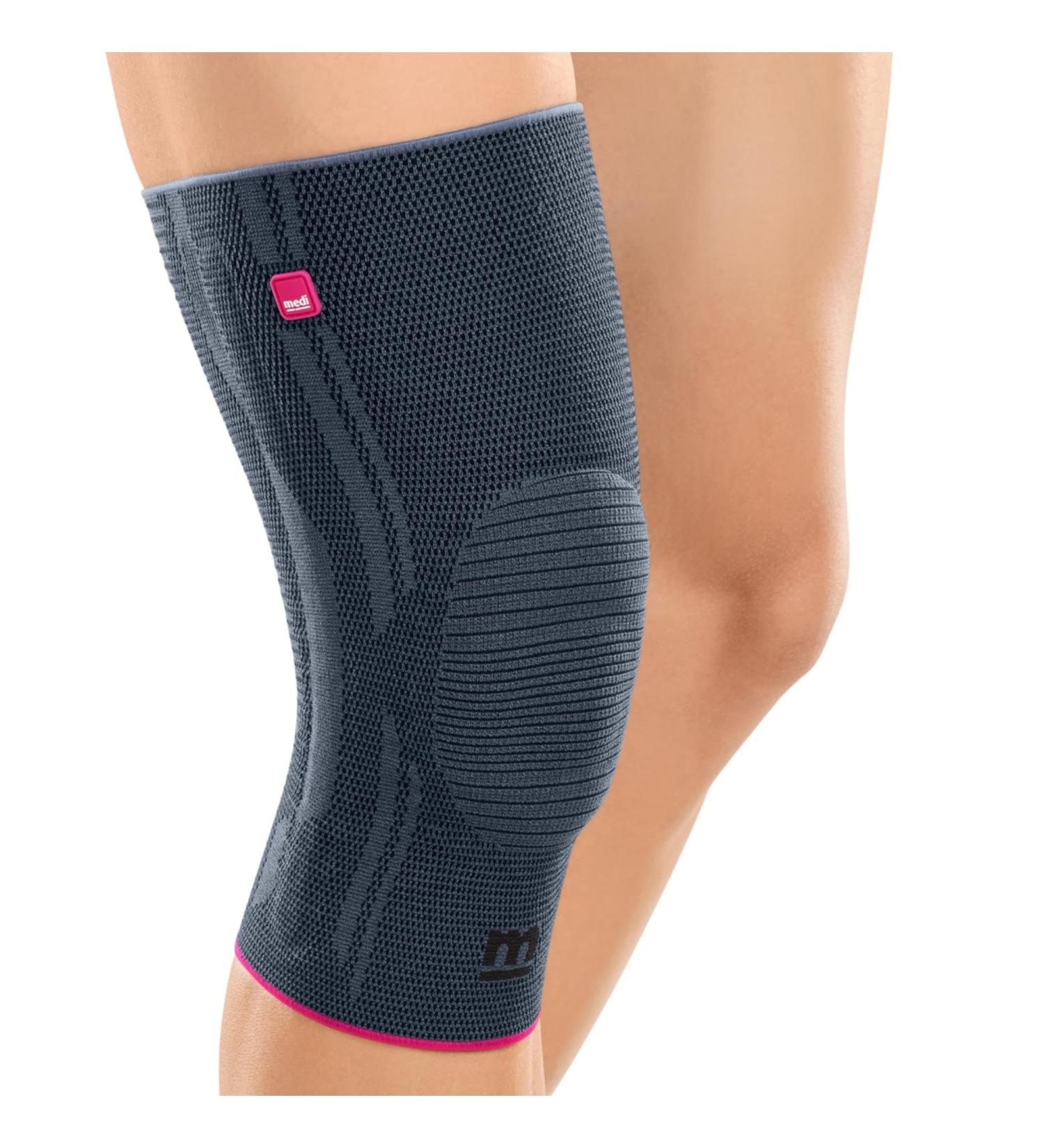 Medi Genumedi Knit Knee Support Compression Sleeve IV Silver for Men & Women - Best Pain Relief & Support - Buy Online on GoSupps.com
