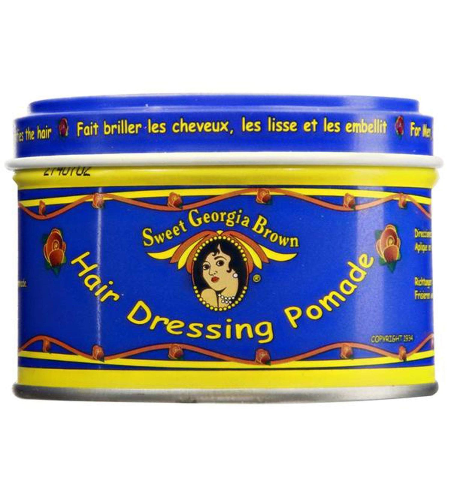 Sweet Georgia Brown Hair Dressing Pomade Super Hold Blue 114g/4oz