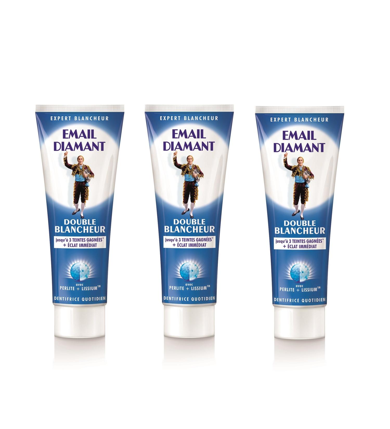 Email Diamant Double Whitening Toothpaste - 75 ml (3 Pieces) | International Shipping Available - Buy Online on GoSupps.com