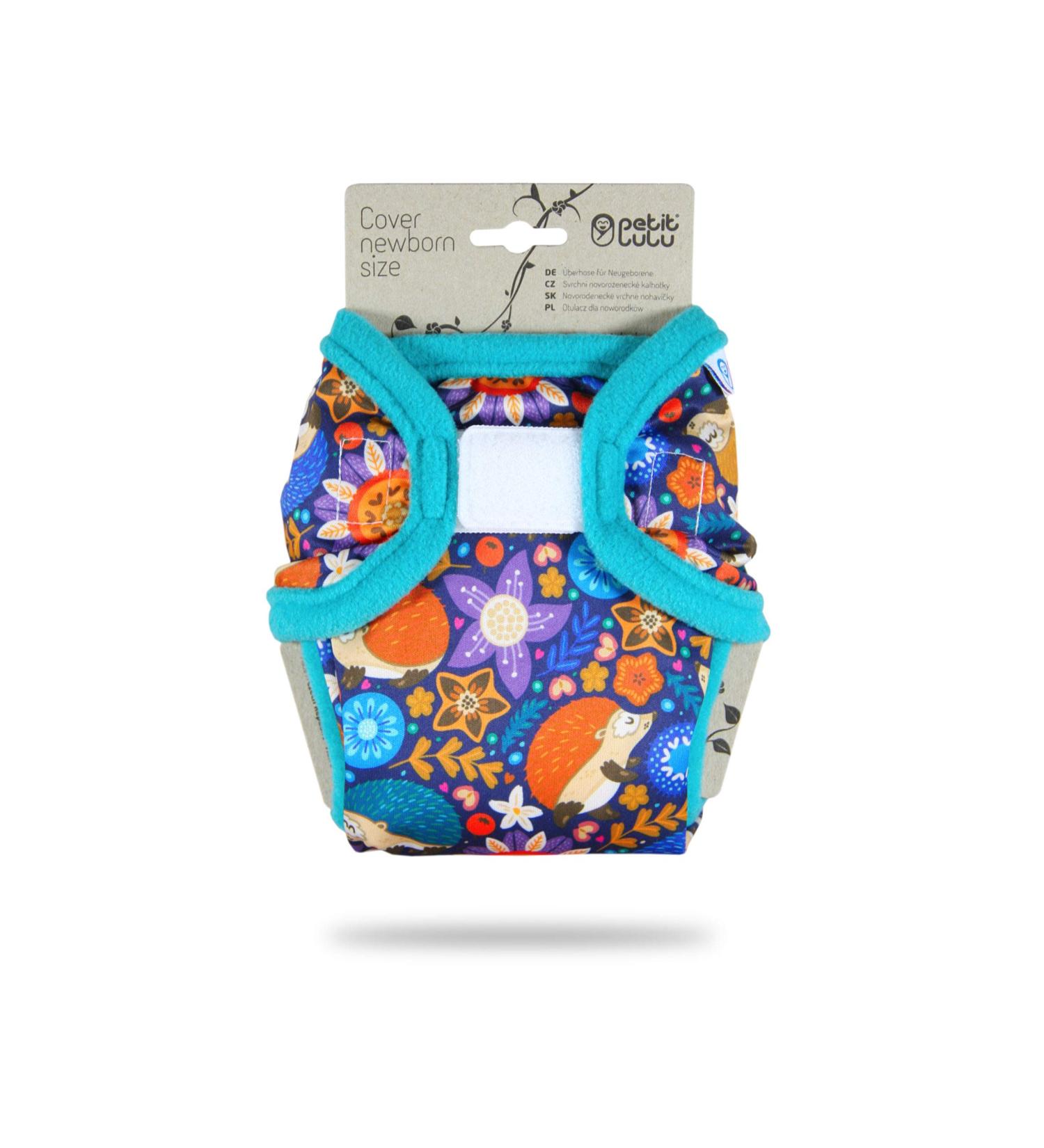 Buy Petit Lulu Newborn Overpants (2-6 kg) for Cloth Diapers - Velcro Hedgehog Design | International Shipping Available - Buy Online on GoSupps.com