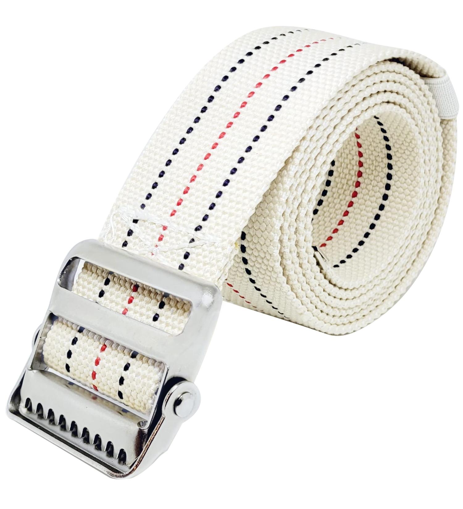LiftAid 60 Inch Transfer and Gait Belt with Metal Buckle - Assist Aid for Seniors and Caregivers - Beige - Buy Online on GoSupps.com