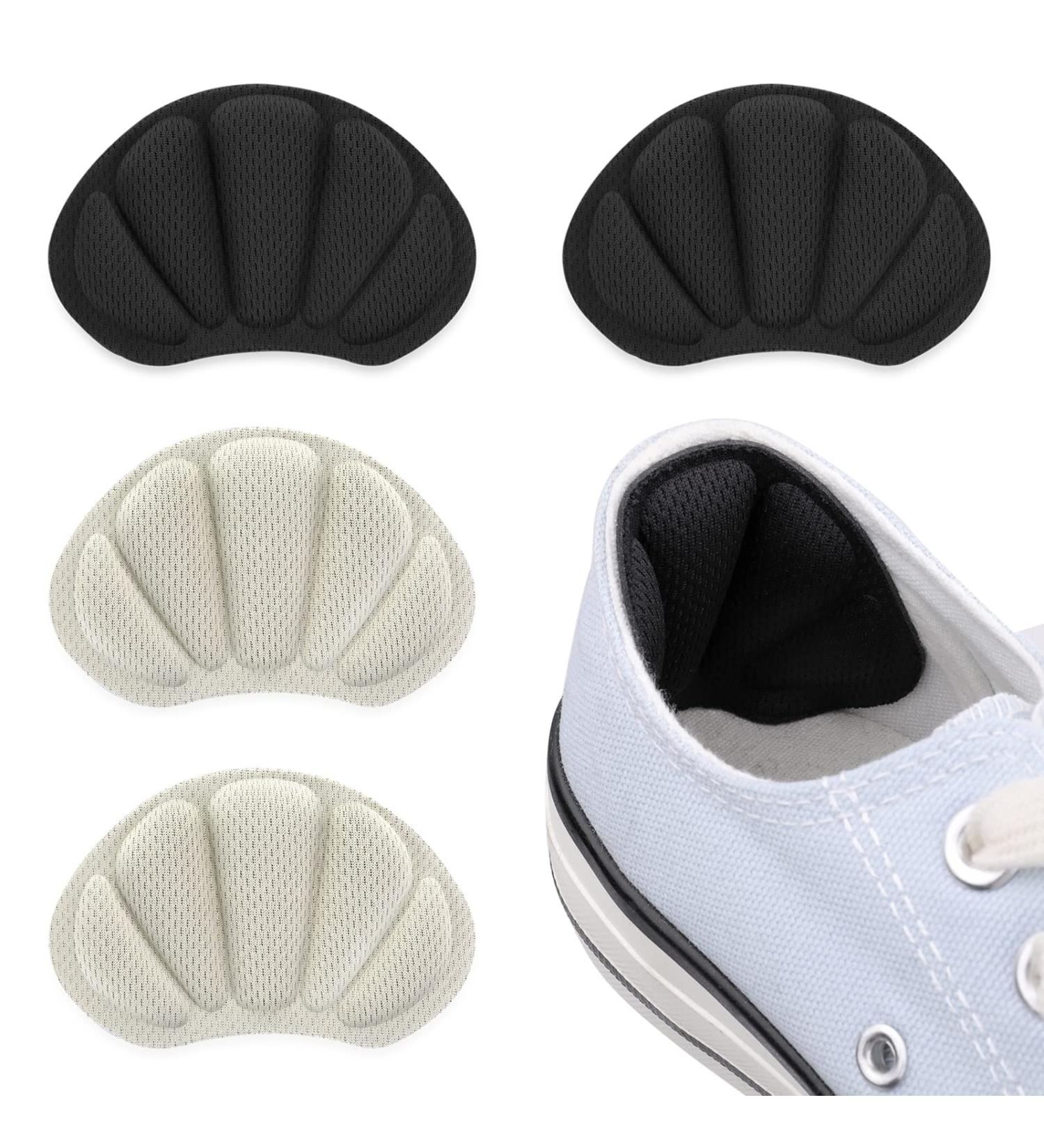 Sibba Heel Pillows - Anti-Slip Inserts & Blister Protectors for Oversized Shoes (Black/Nude) - Self-Adhesive Comfort Pads - Buy Online on GoSupps.com