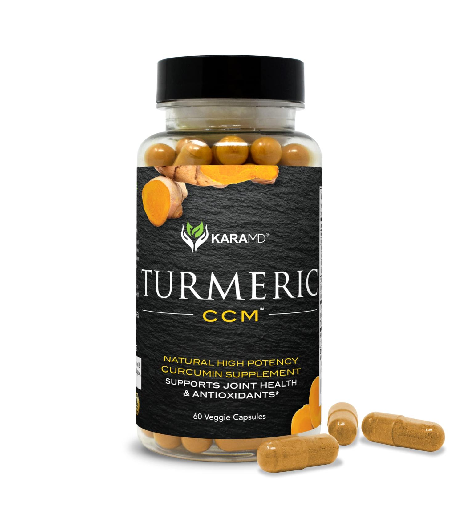 KaraMD Turmeric CCM - Joint Support Supplement with Boswellia - 60 Vegetable Capsules - Buy Online on GoSupps.com