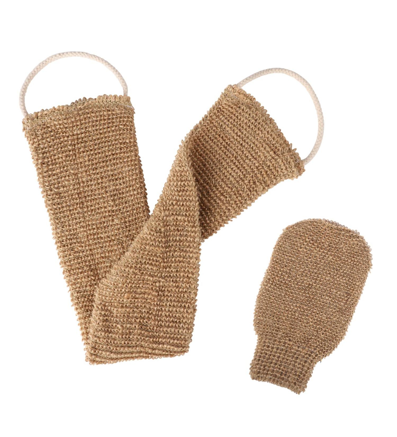 Peeling Glove & Horsehair Glove for Natural Skin Cleansing | Remove Dead Skin for Body & Face - Ideal for Hammams | Shop Internationally - Buy Online on GoSupps.com