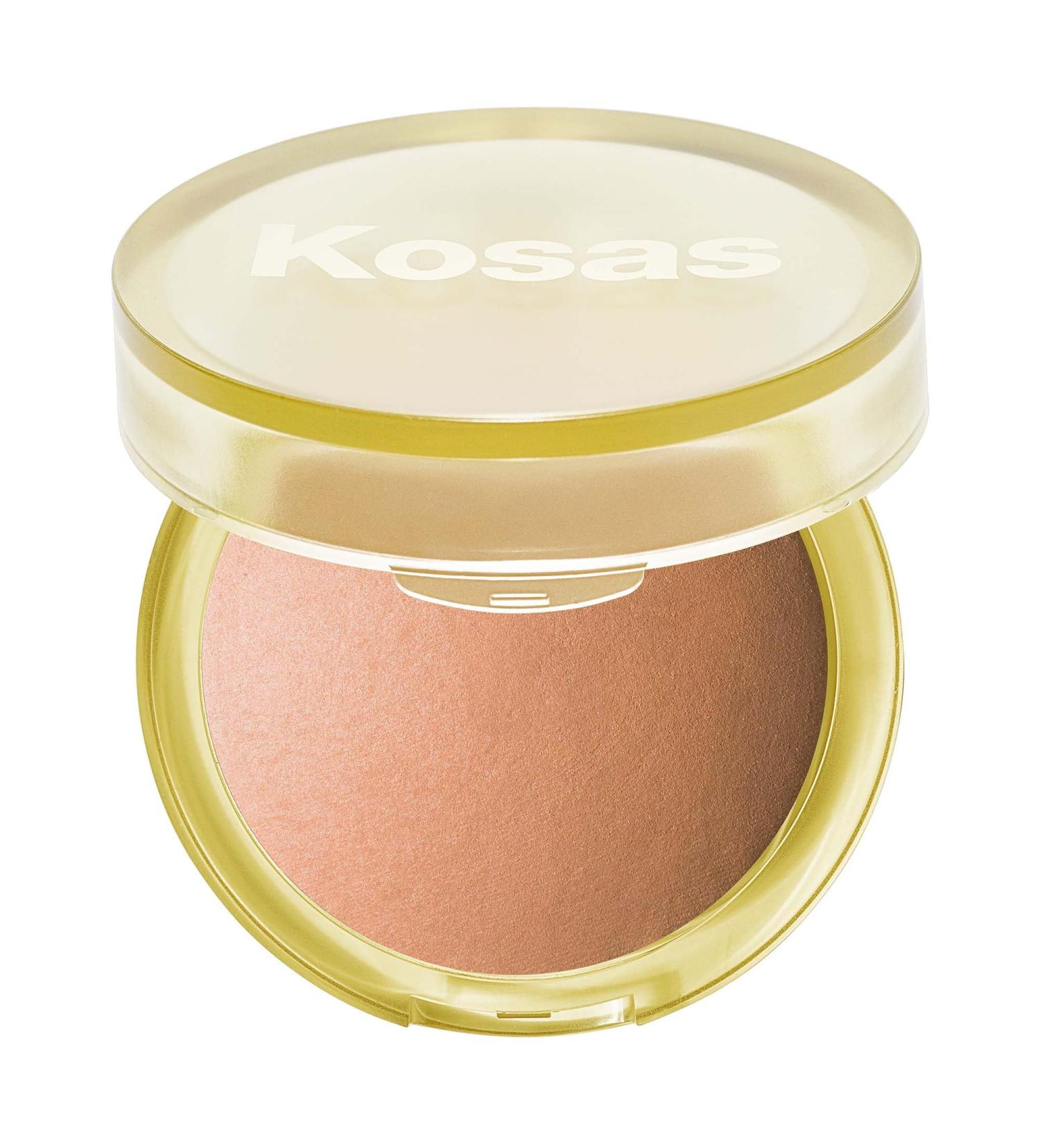 Kosas Sun Show Glowy Warmth Bronzer - Talc-Free Vegan Contouring Powder for Cheekbones & Jawline - Enriched with Fatty Acids - Ideal for Beachy Looks - Buy Online on GoSupps.com