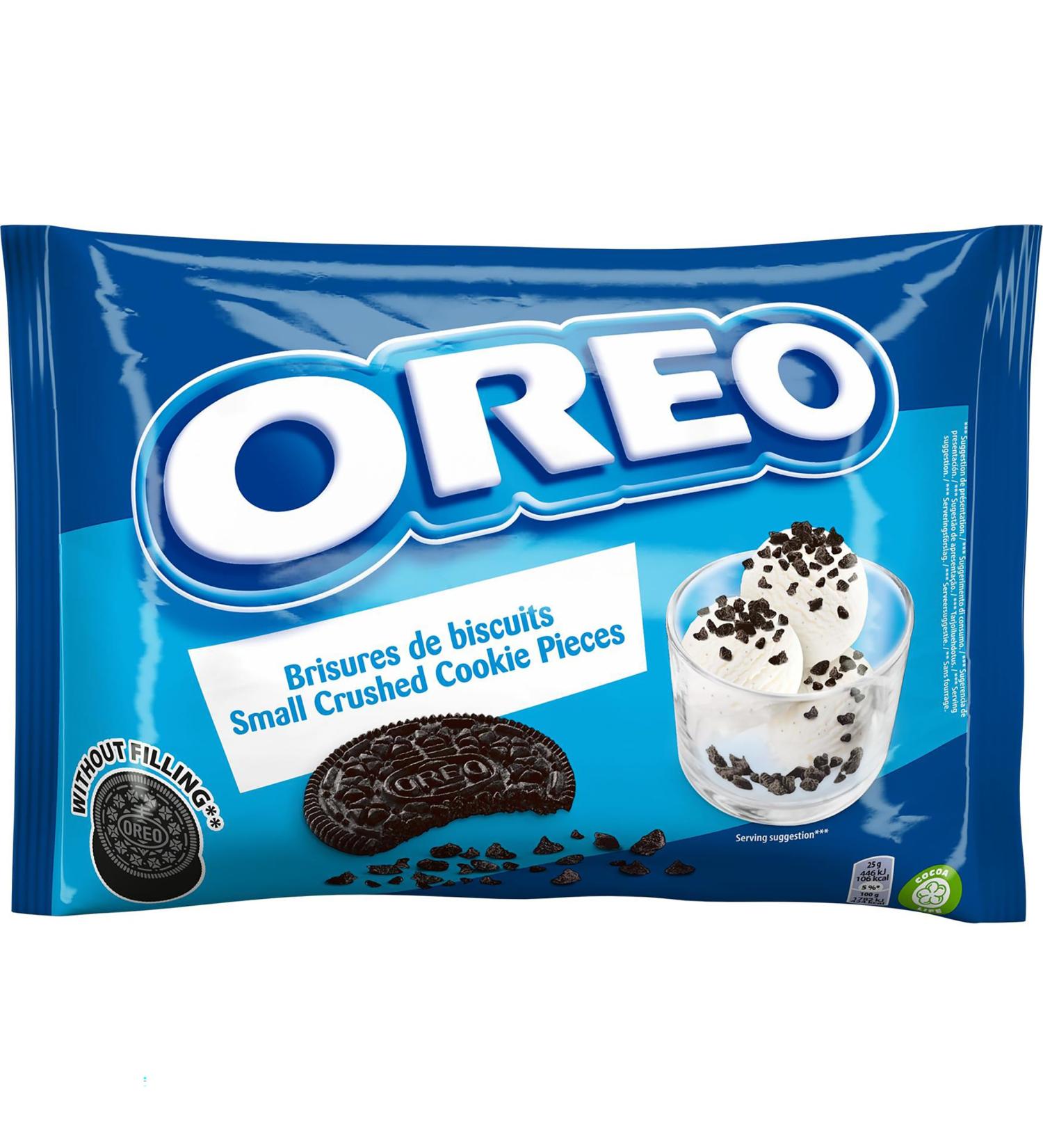 Oreo Crumbs Oreo Biscuit Cracks - Cream Free - Ideal for Desserts and Ice Cream - 1 Bag (400 g)