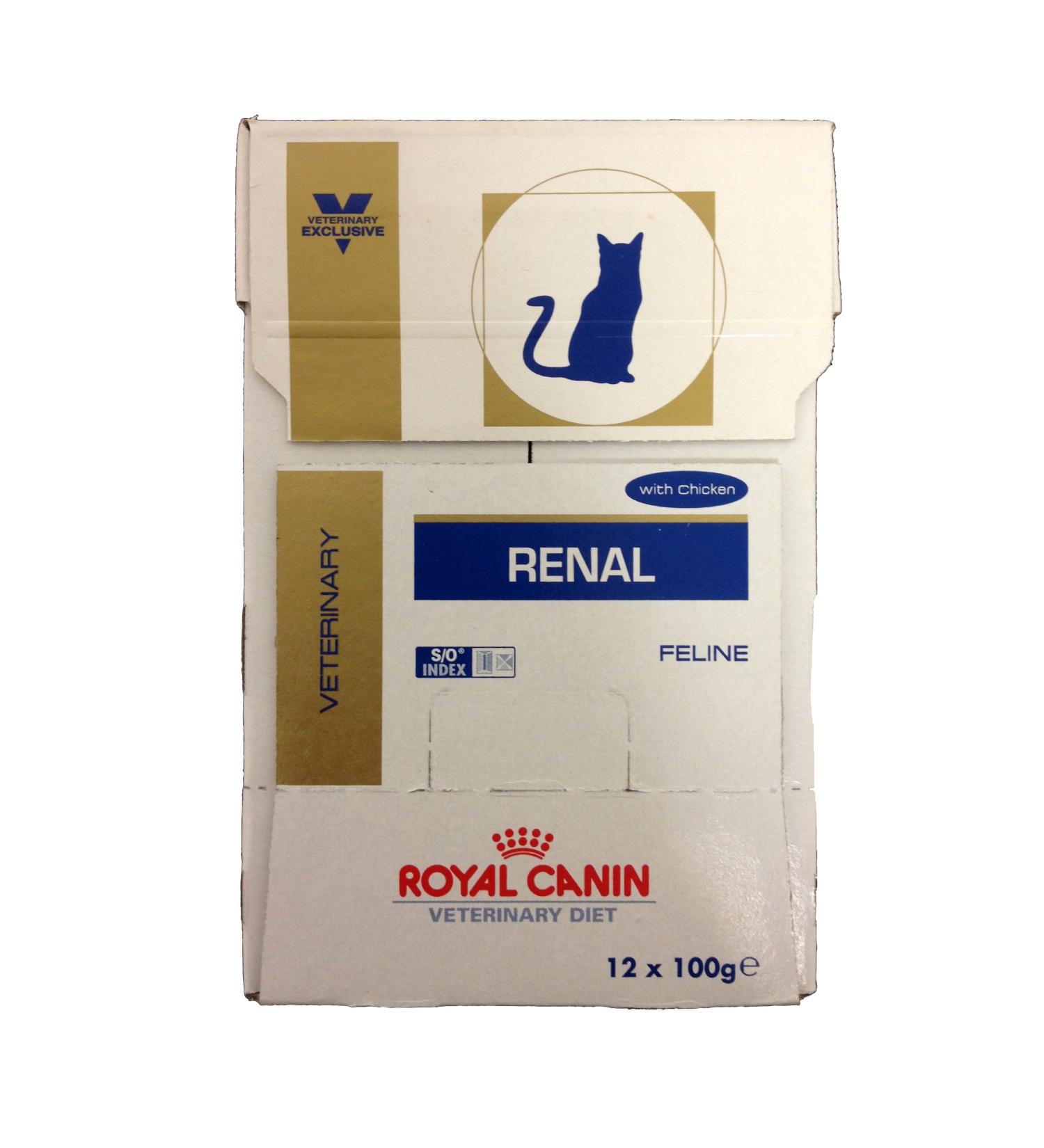 ROYAL CANIN Veterinary Diet Feline Renal RF23 48 x 85g Chicken Sachets (Bulk Buy)
