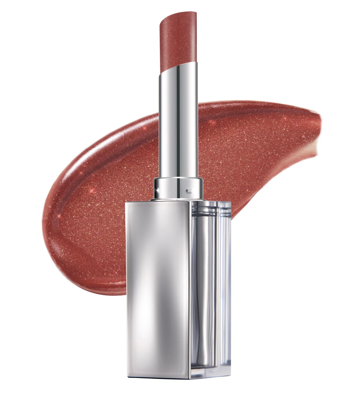 Glint Glow Lip Balm (Burnt Rose 0.1oz) - Moisturizing Stain Lipstick with Shine for Natural Lips Tinted Treatment. Luxurious Korean Skin Care Makeup. Chapped Dry Cracked Lips. - Buy Online on GoSupps.com