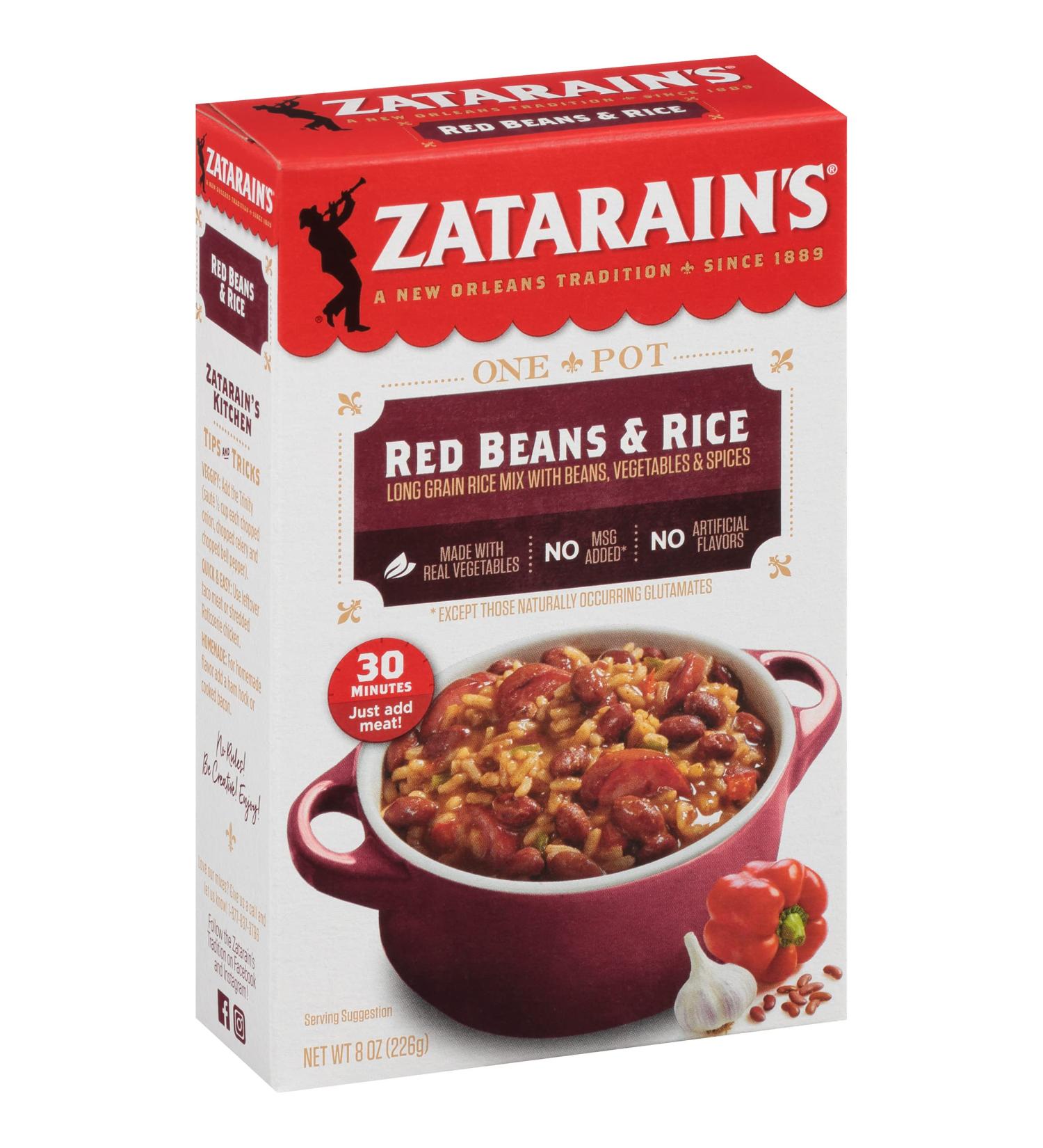 Zatarain's Red Beans & Rice 8 oz - Authentic New Orleans Flavor - Buy Online on GoSupps.com