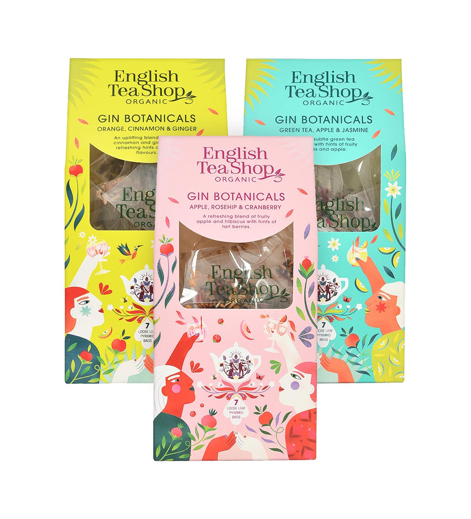 English Tea Shop Organic Gin Botanicals - Multi pack of 3 different types of Natural Botanical Blends - Buy Online on GoSupps.com