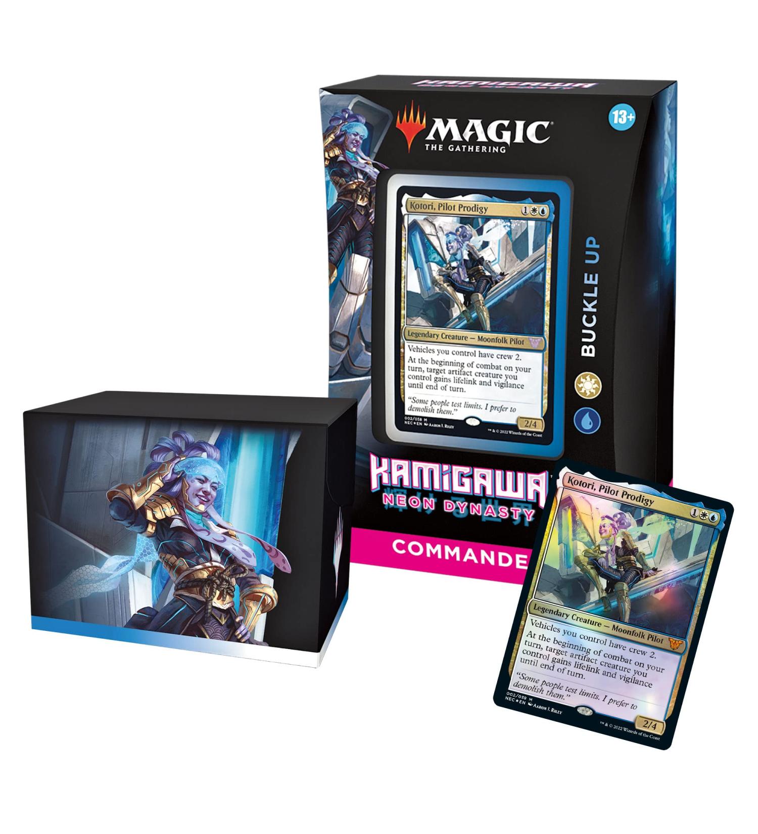 Magic The Gathering Kamigawa Neon Dynasty Commander Deck 'Buckle Up' (White-Blue) Retail Packaging - Buy Online on GoSupps.com