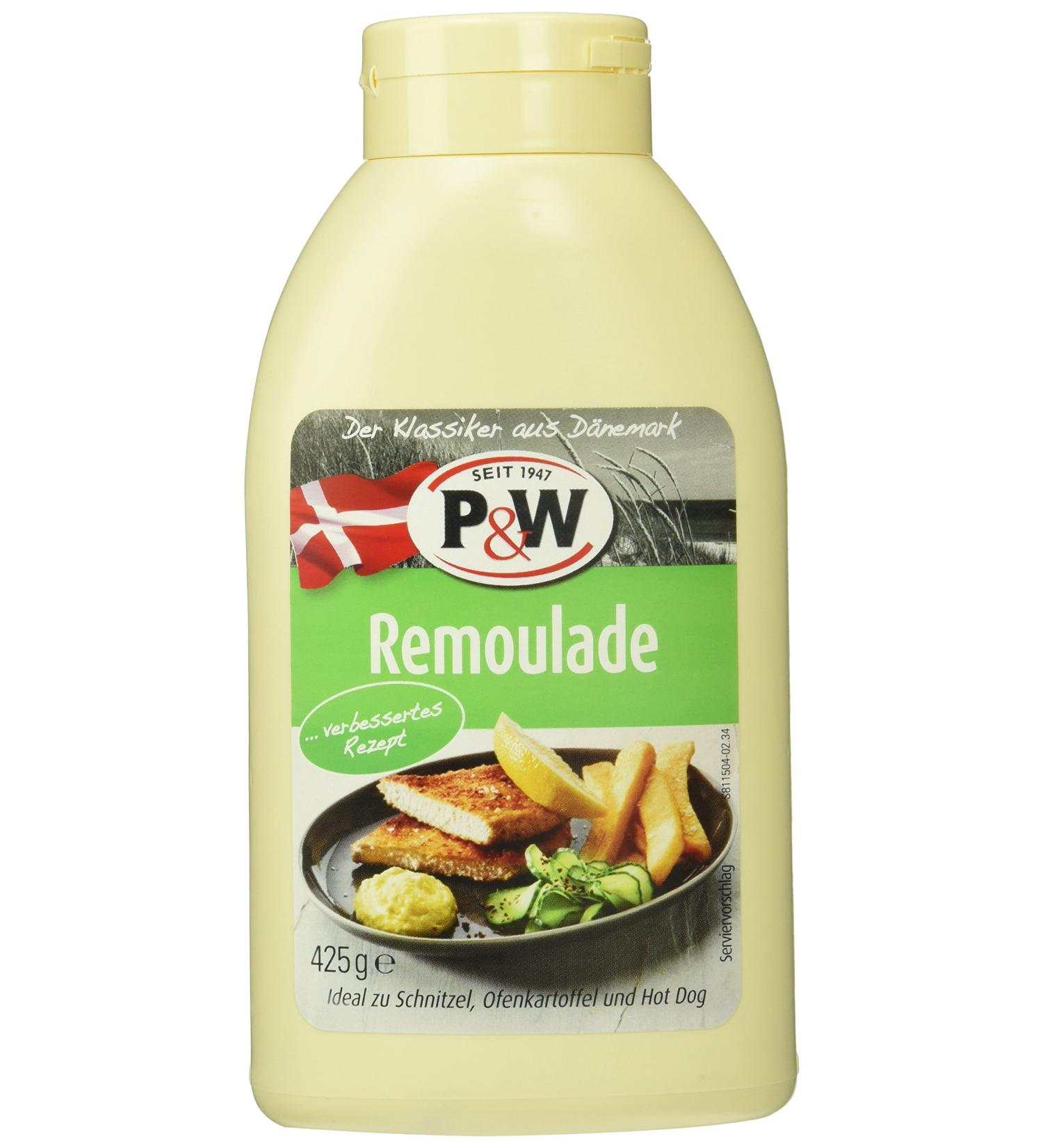 P&W Danish Remoulade Sauce | Pack of 7 (7 x 425 ml) - Authentic Flavor for International Shipping - Buy Online on GoSupps.com
