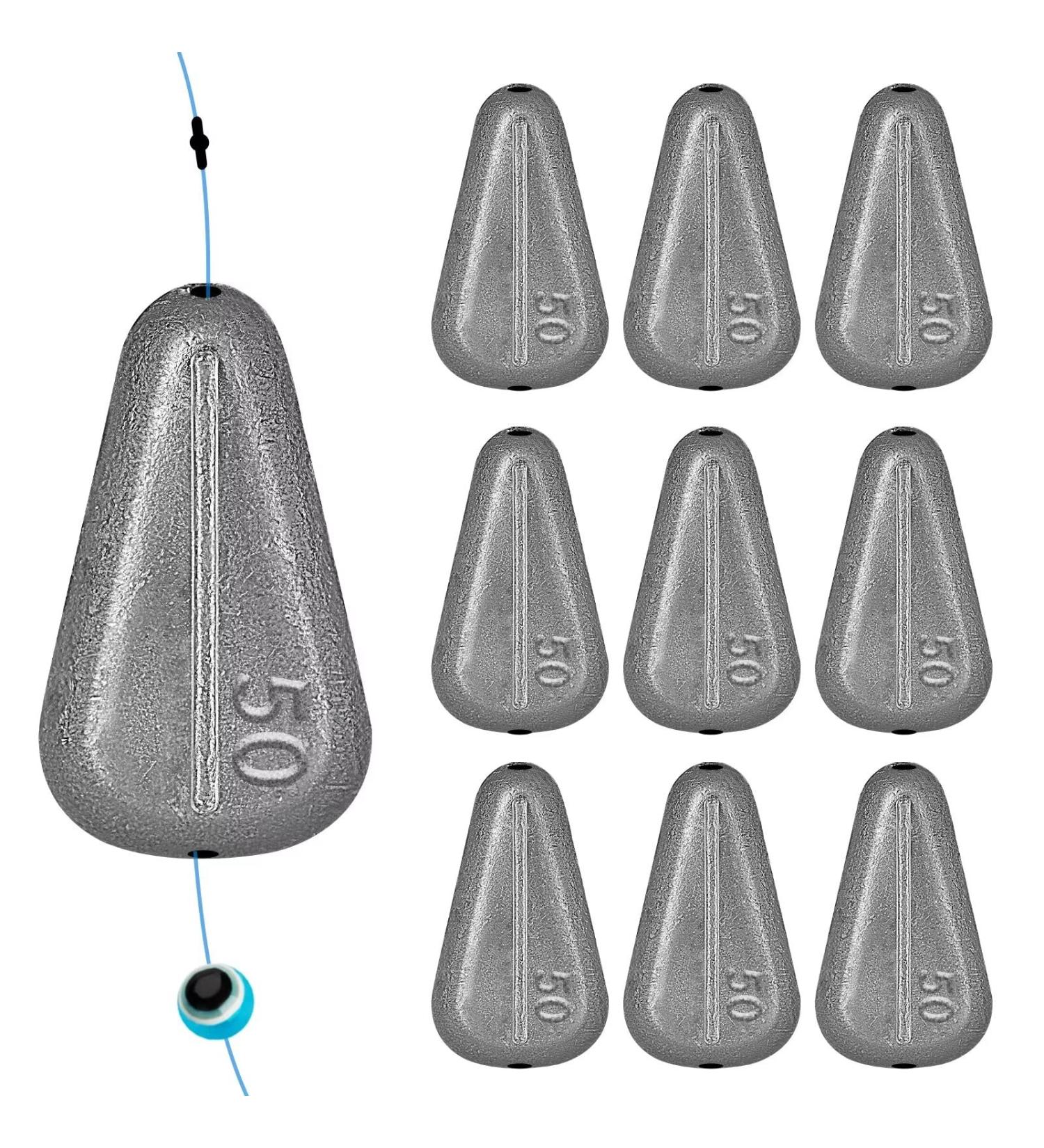Thkfish Fishing Accessories Set - No Roll Sinker Lead Weights for Walleye Rigs | 10pcs/5pcs 1.8oz (50g) - Premium Quality Fishing Sinkers - Buy Online on GoSupps.com