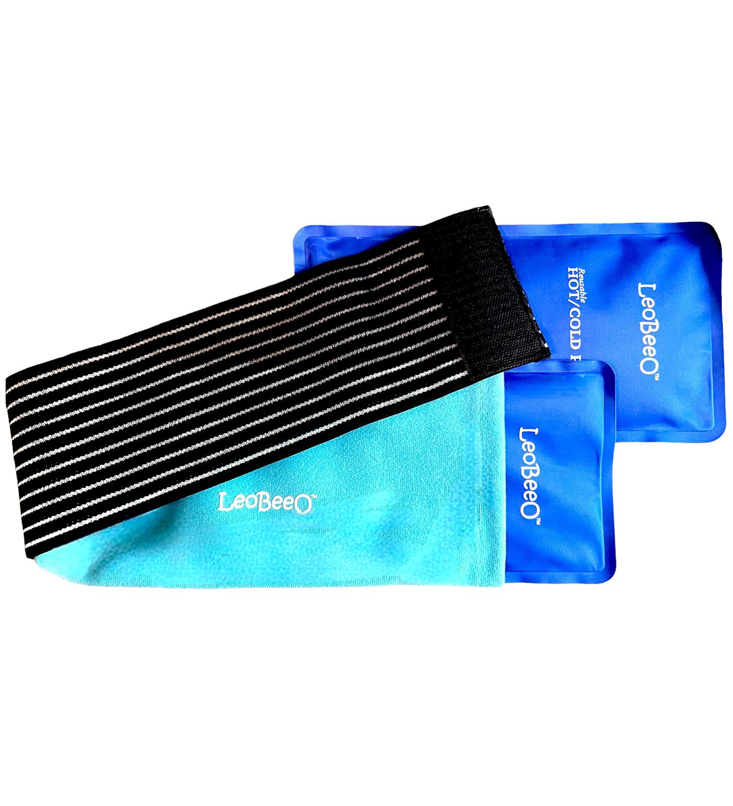 LeoBeeo Hot Cold Gel Pack - Reusable Hot & Cold Therapy Wrap for Injury Recovery, Joint & Muscle Pain Relief - Microwavable - Buy Online on GoSupps.com