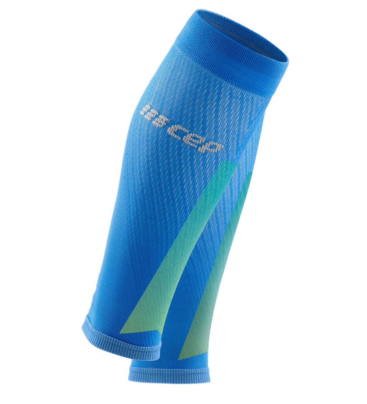 CEP Ultralight Compression Calf Sleeves for Men | Compression IV Pro | Electric Blue/Light Grey - Buy Online on GoSupps.com