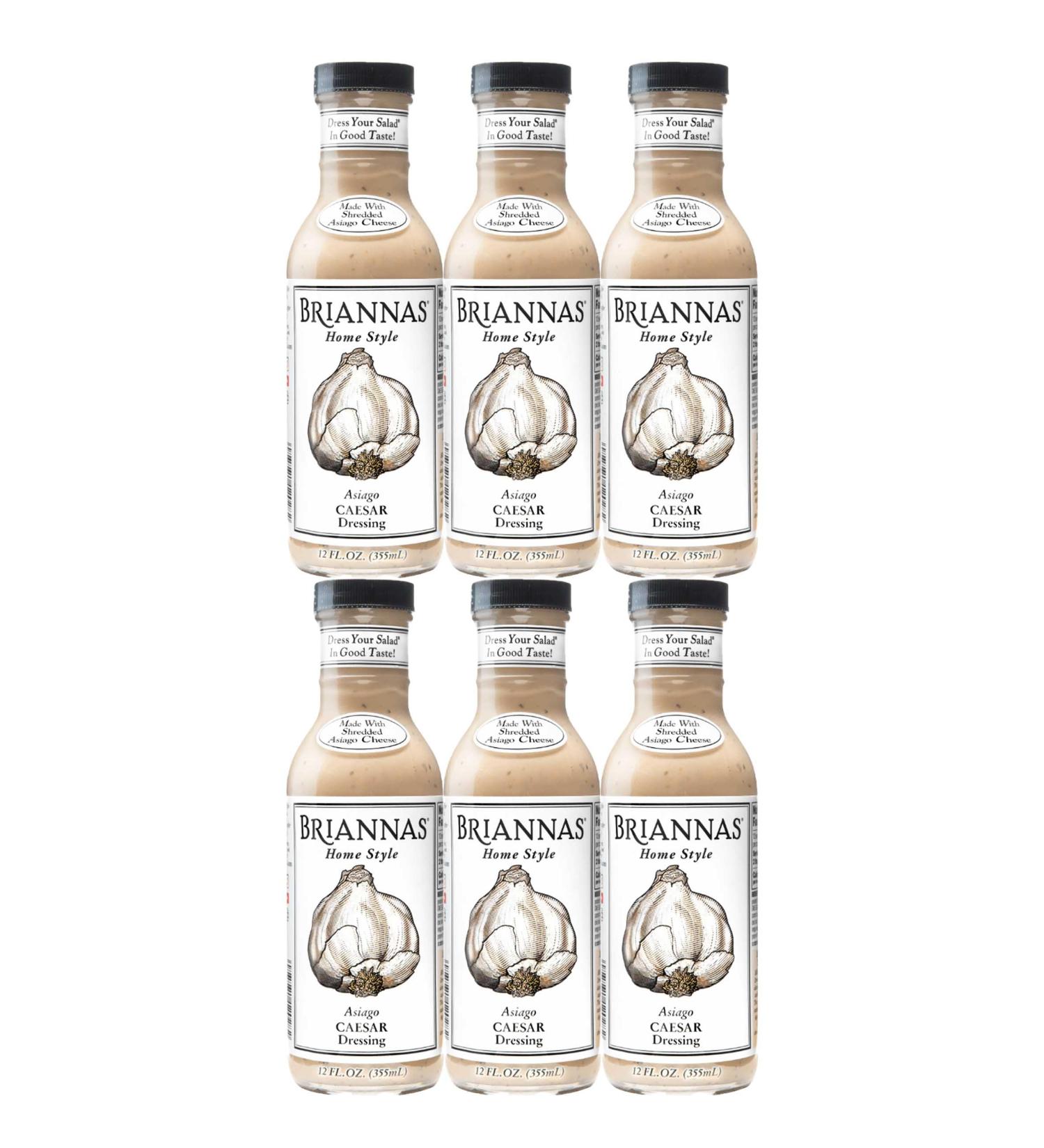 Briannas Asiago Caesar Salad Dressing 355ml - Pack of 6 - Buy Online on GoSupps.com