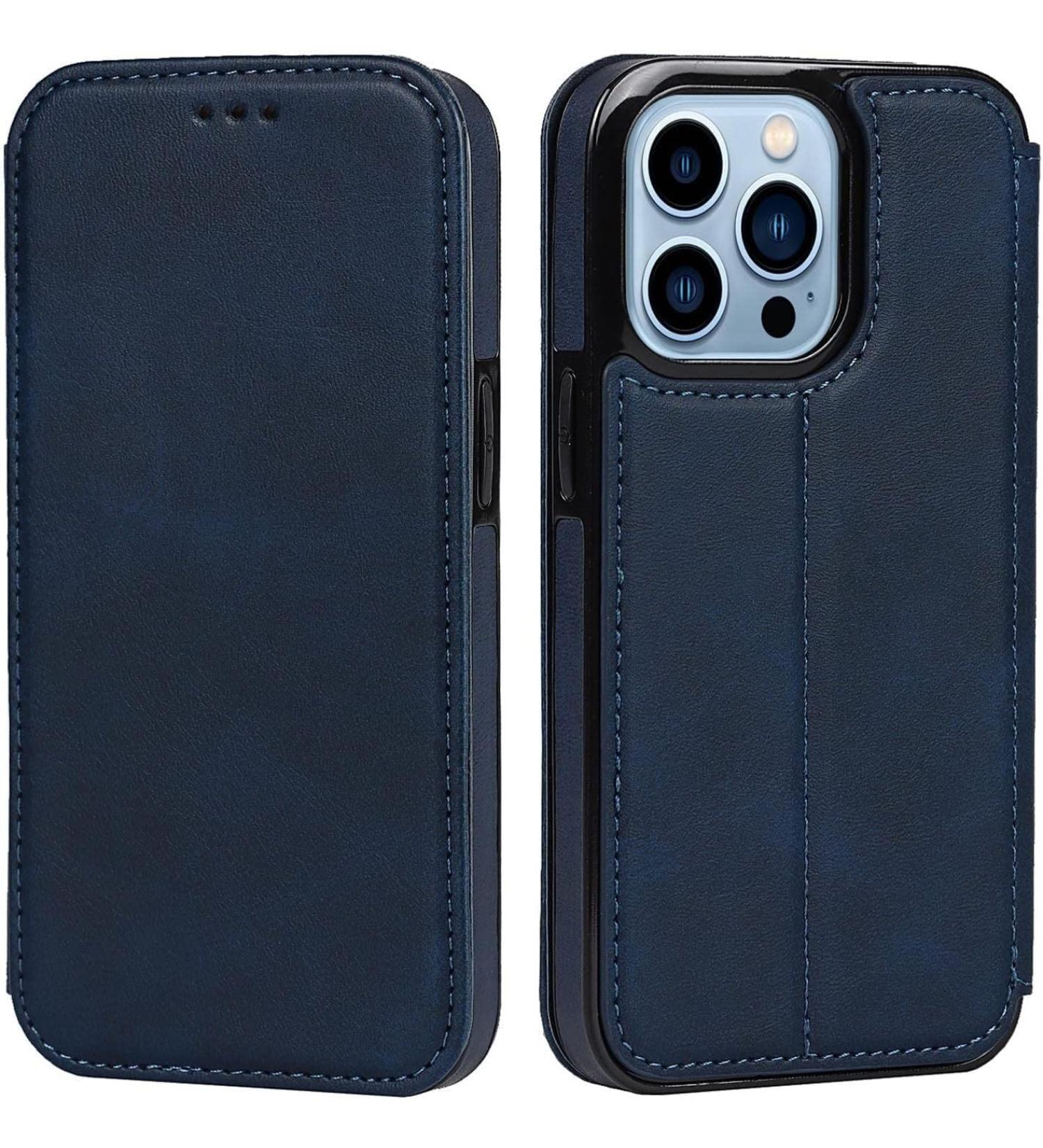 BRART Wallet Case for iPhone 13/13 Pro/13 Pro Max PU Leather Magnetic Protective Flip Case Cover with Credit Card Slot Viewing Stand Shockproof TPU (Color : Blue Size : 13 mini 5.4") 13 mini 5.4" Blue - Buy Online on GoSupps.com