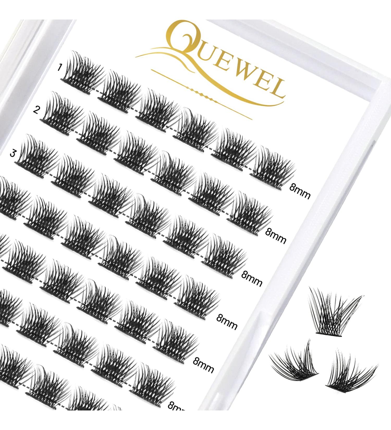 Fluffy D Curl 8mm Individual Eyelashes - Natural Matte Mega D - DIY Eyelash Extensions (1 Pack) - Buy Online on GoSupps.com