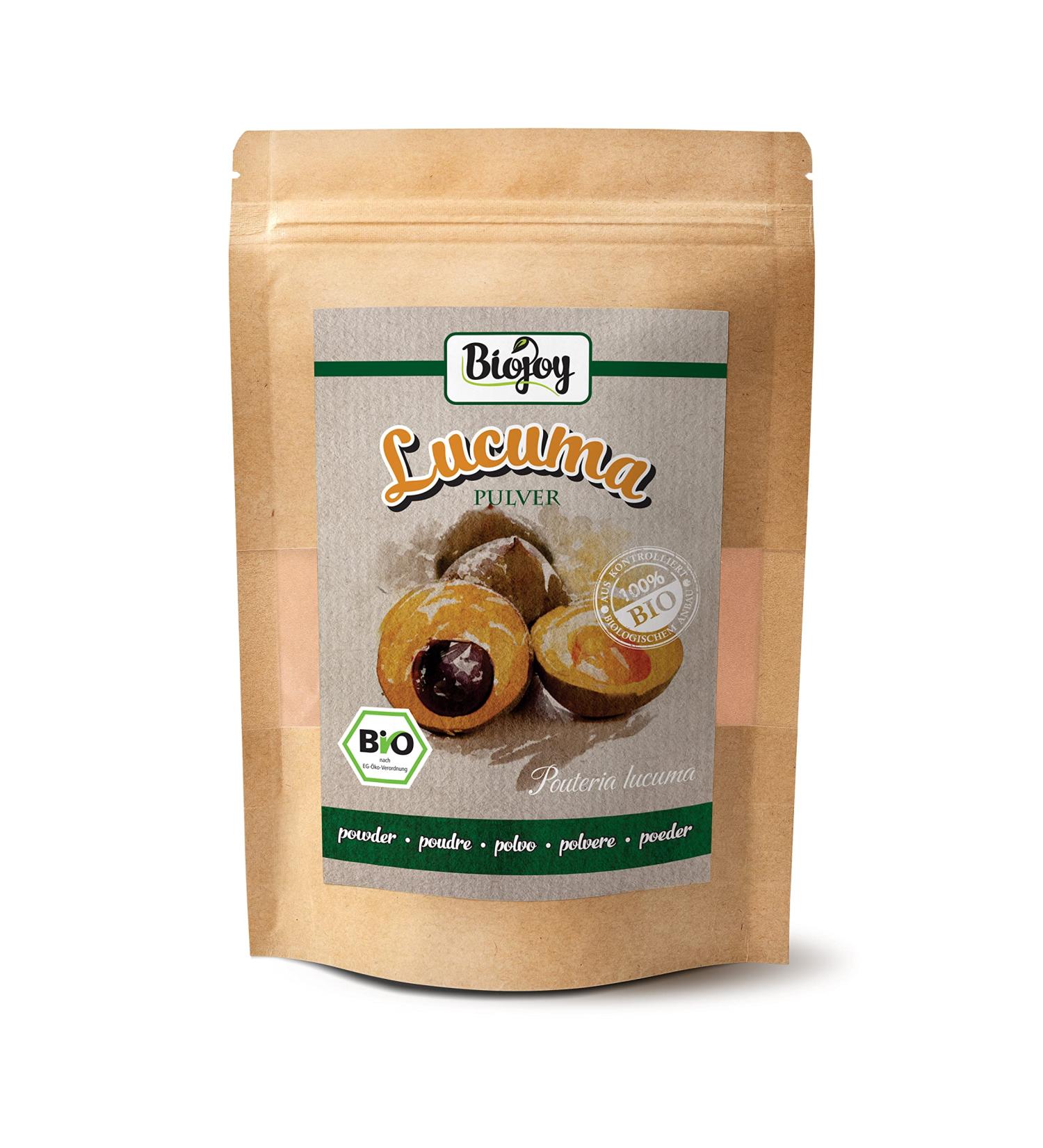 Buy Biojoy Organic Lucuma Powder (250g) - Pure Additive-Free Pouteria Lucuma for Healthy Smoothies & Recipes - Buy Online on GoSupps.com