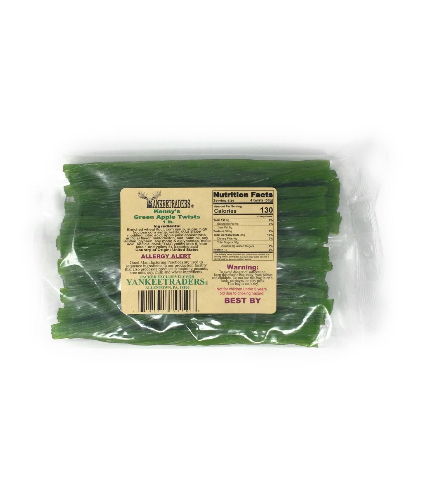 Kenny's Green Apple Licorice Twists - 1 Pound | Buy Online - Buy Online on GoSupps.com