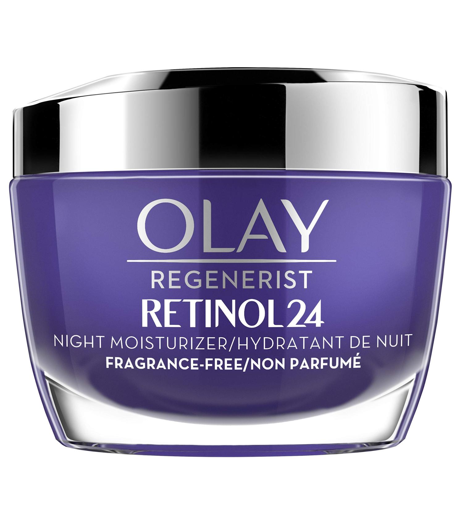 Olay Retinol 24 Night Moisturizer Cream, Fragrance-Free - 1.7 Fl Oz - Buy Online on GoSupps.com