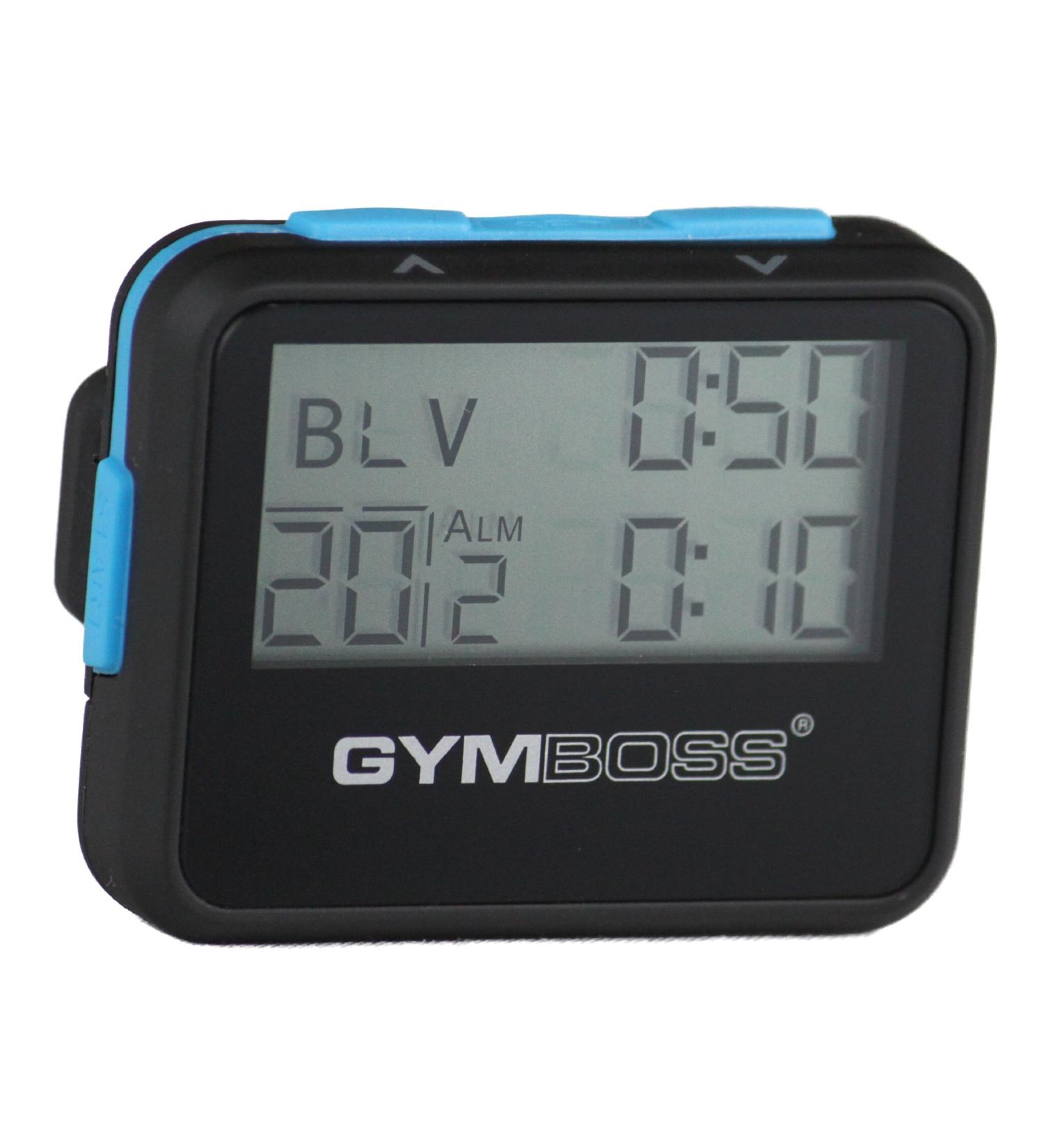 Gymboss Interval Timer and Stopwatch - Black / Blue SOFTCOAT - Buy Online on GoSupps.com