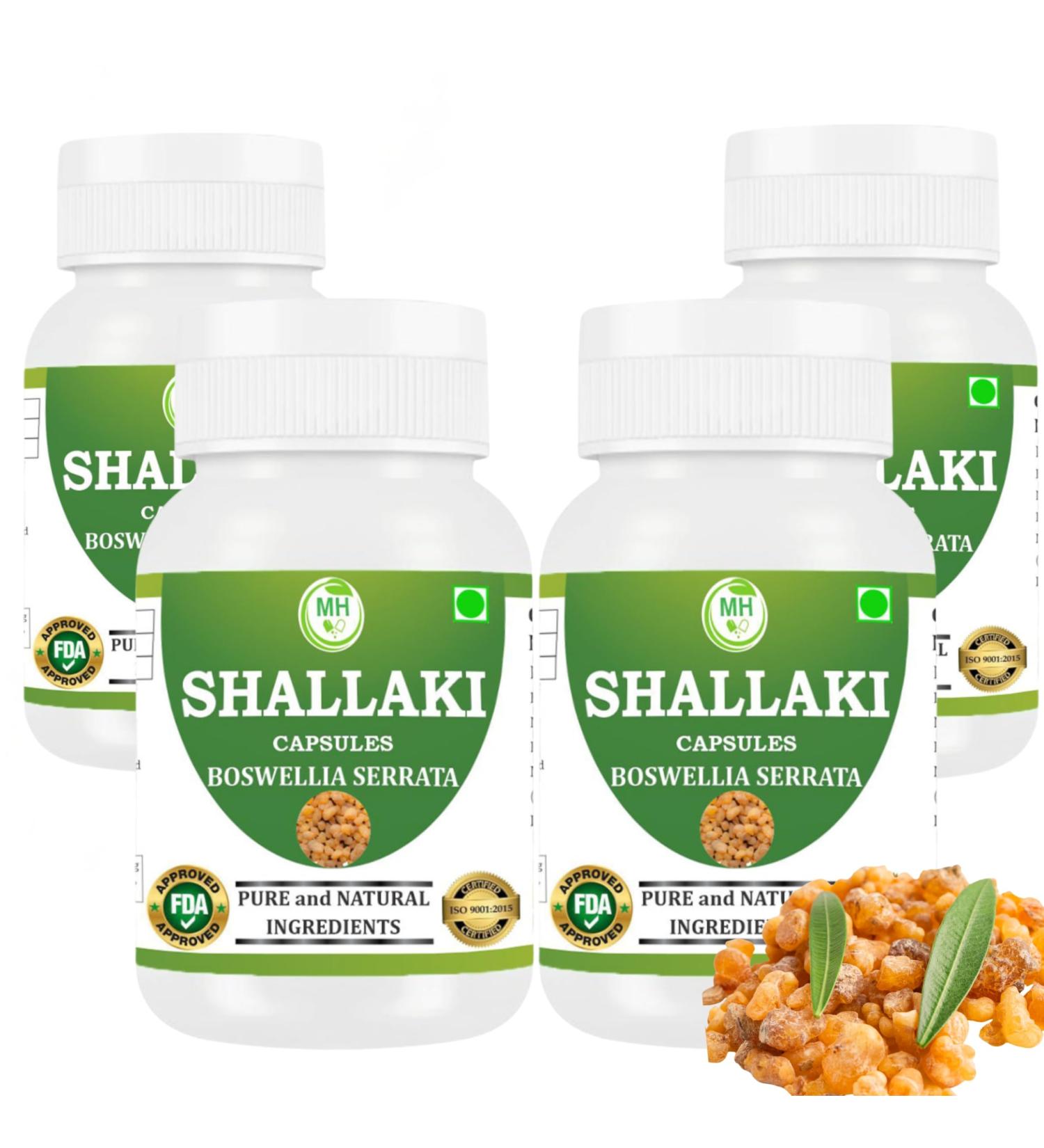 Morsan's Shallaki (Boswellia serrata) Capsules Pack of 60 x 500 mg. Veg. Capsules (4) - Buy Online on GoSupps.com
