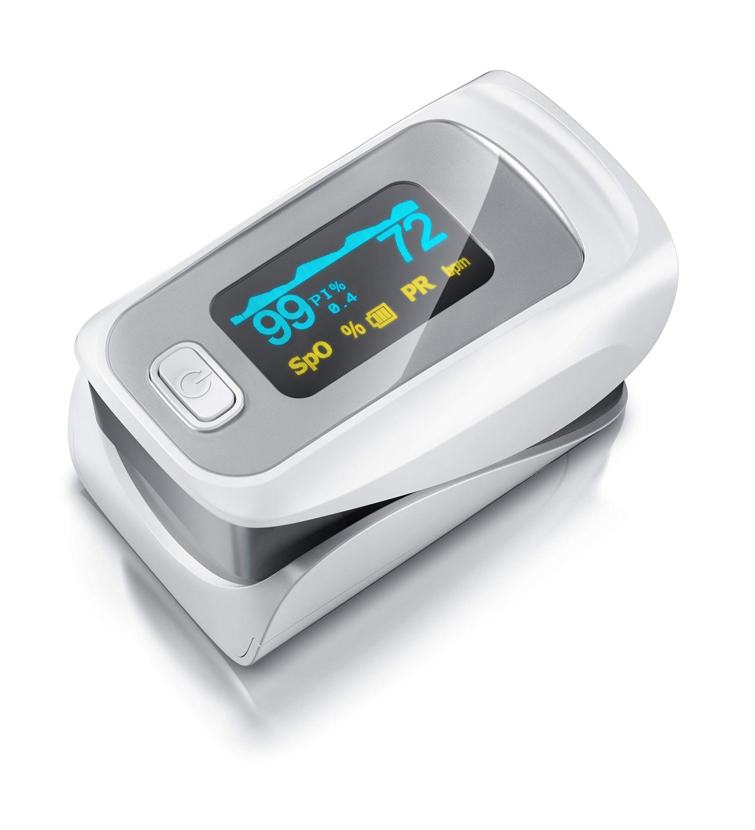 Medicinalis Pulse Oximeter - Accurate SpO2 & Pulse Measurement - OLED Display Battery Alert One-Touch Operation - International Shipping Available - Buy Online on GoSupps.com