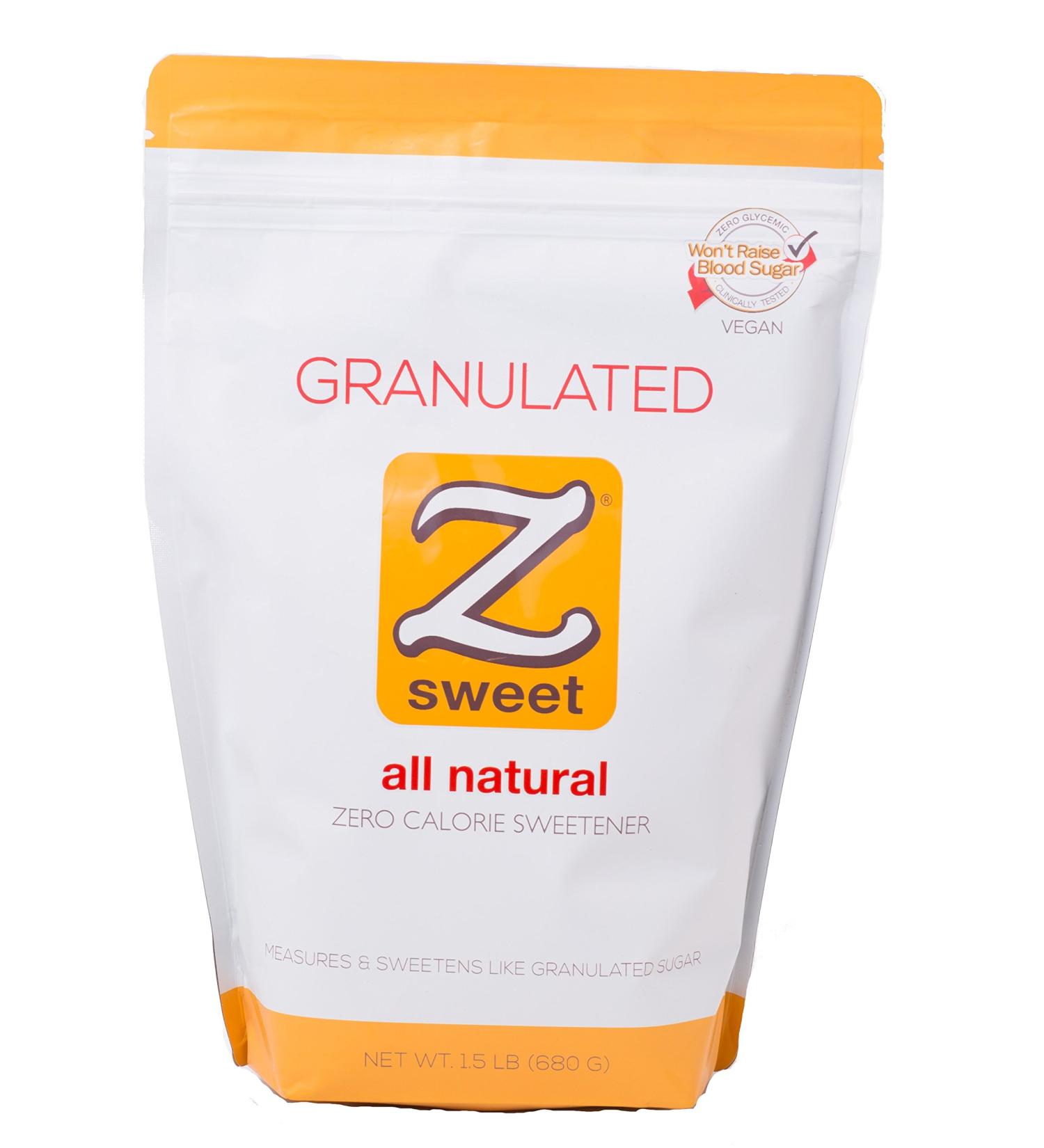 Z SWEET All-Natural Zero Calorie Sweetener 24 Oz - Non-GMO, Gluten-Free, Keto & Diabetic Friendly Erythritol Sugar Alternative - Buy Online on GoSupps.com