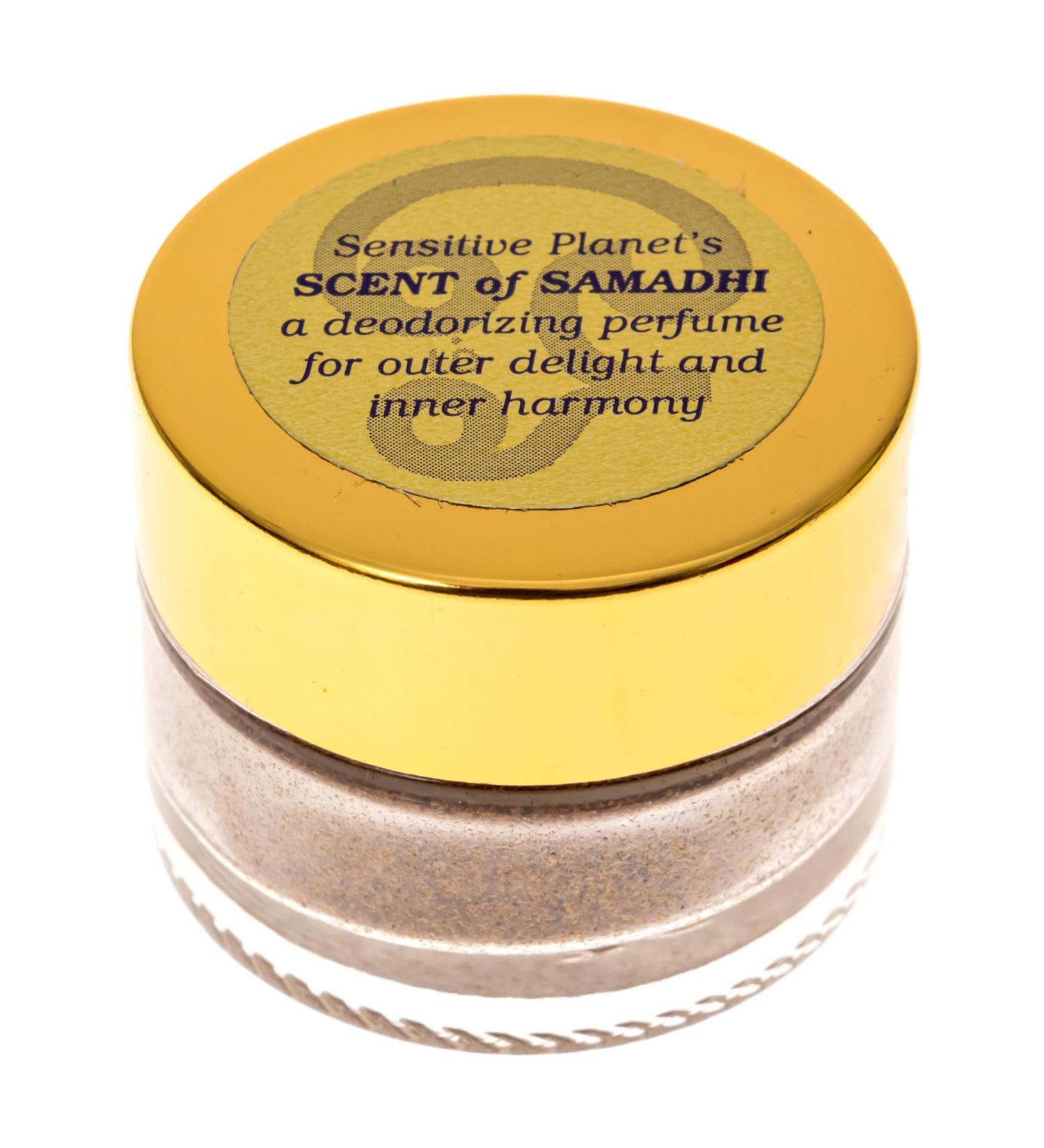 Scent of Samadhi Powder - All-Natural Deodorant and Personal Fragrance with Sandalwood Tulsi Rose and Clove 2 oz Jar (1-Pack) - Buy Online on GoSupps.com
