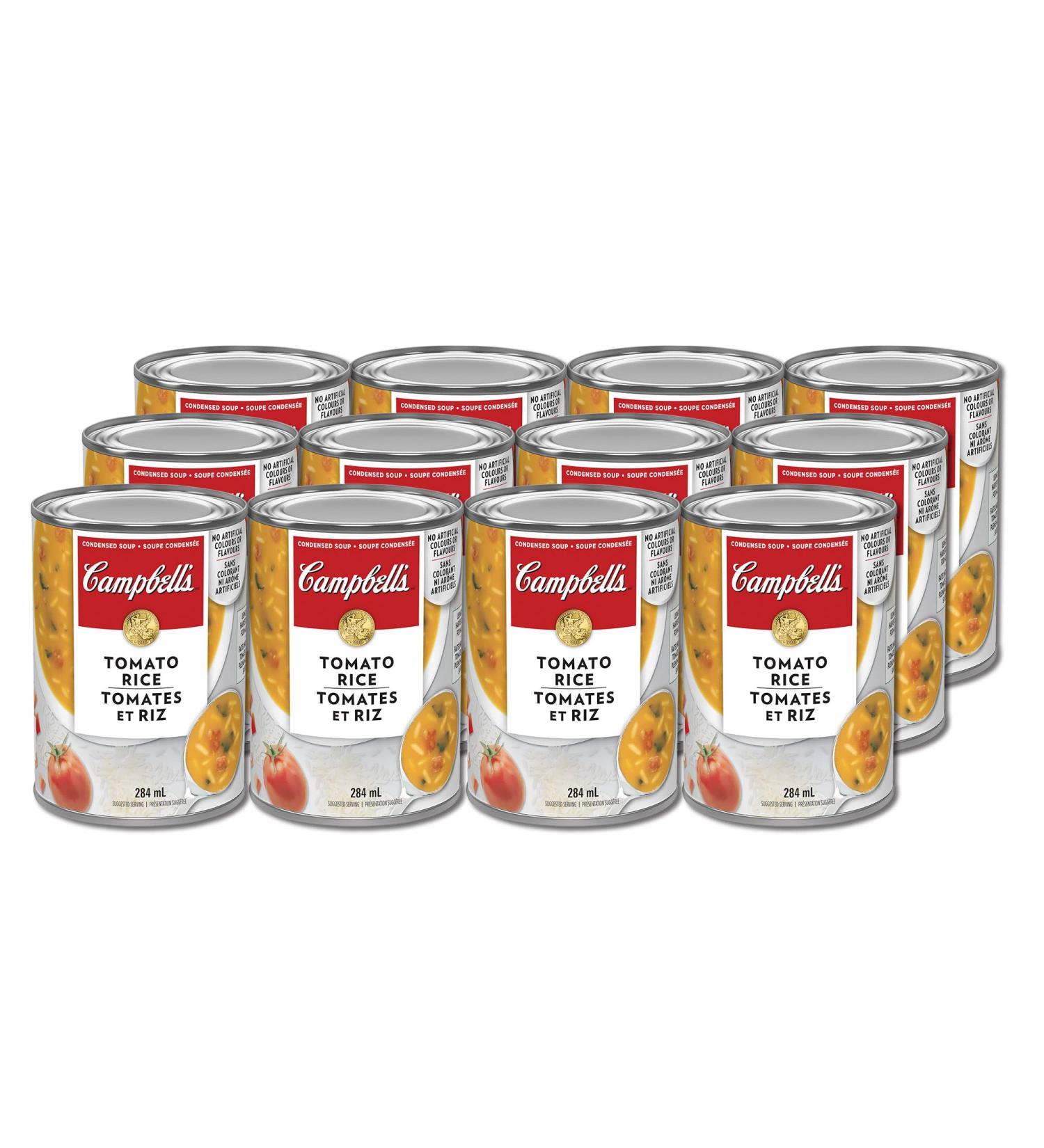 Campbell's Tomato and Rice Soup 284ml 12-Count - Buy Online on GoSupps.com