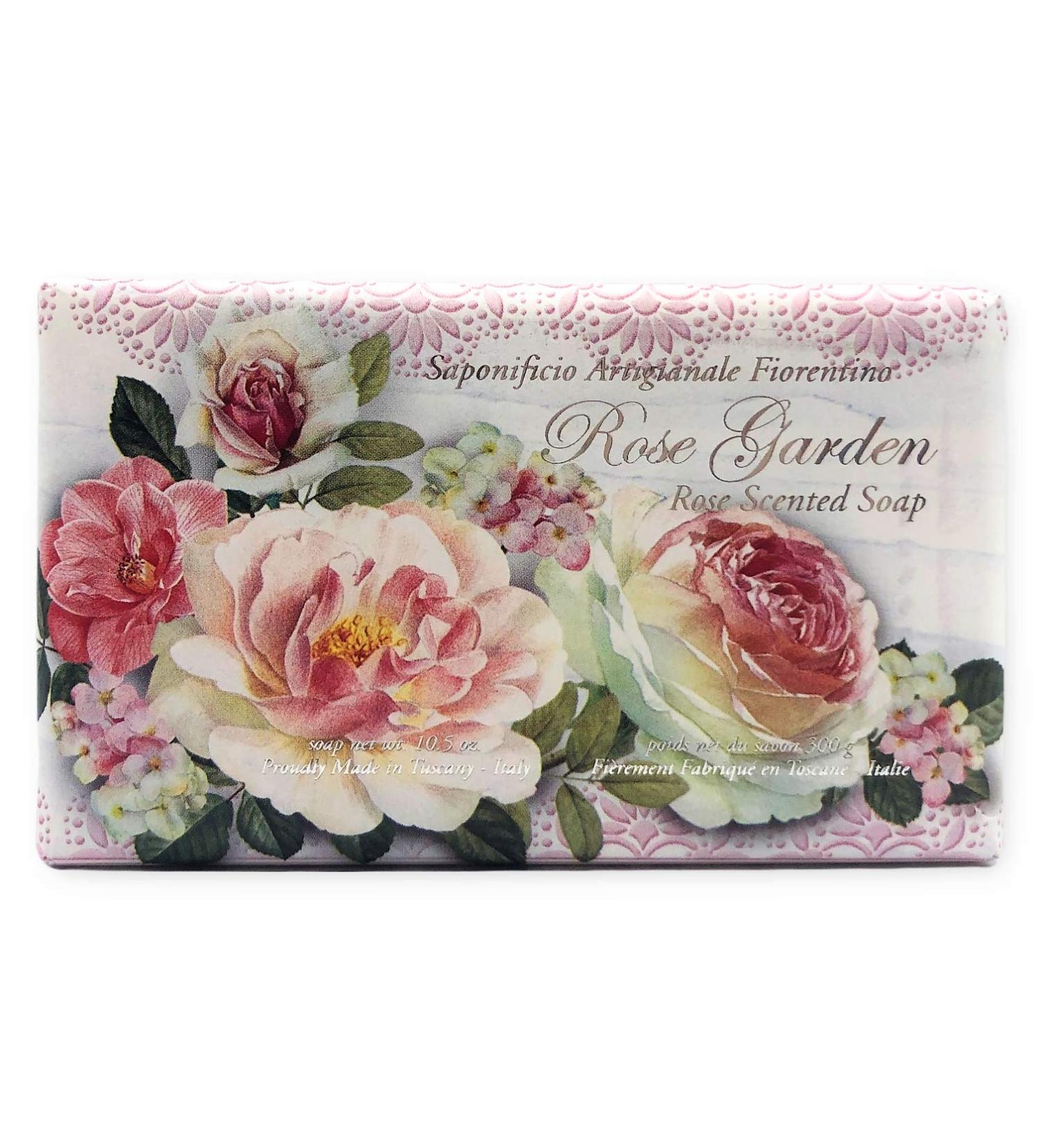Buy Moisturizing Italian Vegetable Soap 10.5 oz - Made in Tuscany Rose Garden Scent | International Shipping Available - Buy Online on GoSupps.com