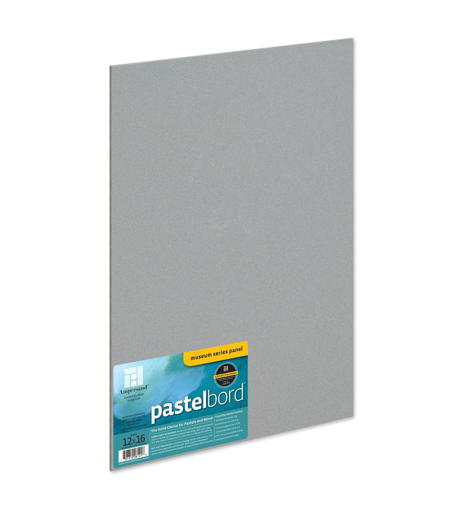 Pastelbord Museum Series 12x16 Gray - Ampersand Art Supply - Buy Online on GoSupps.com