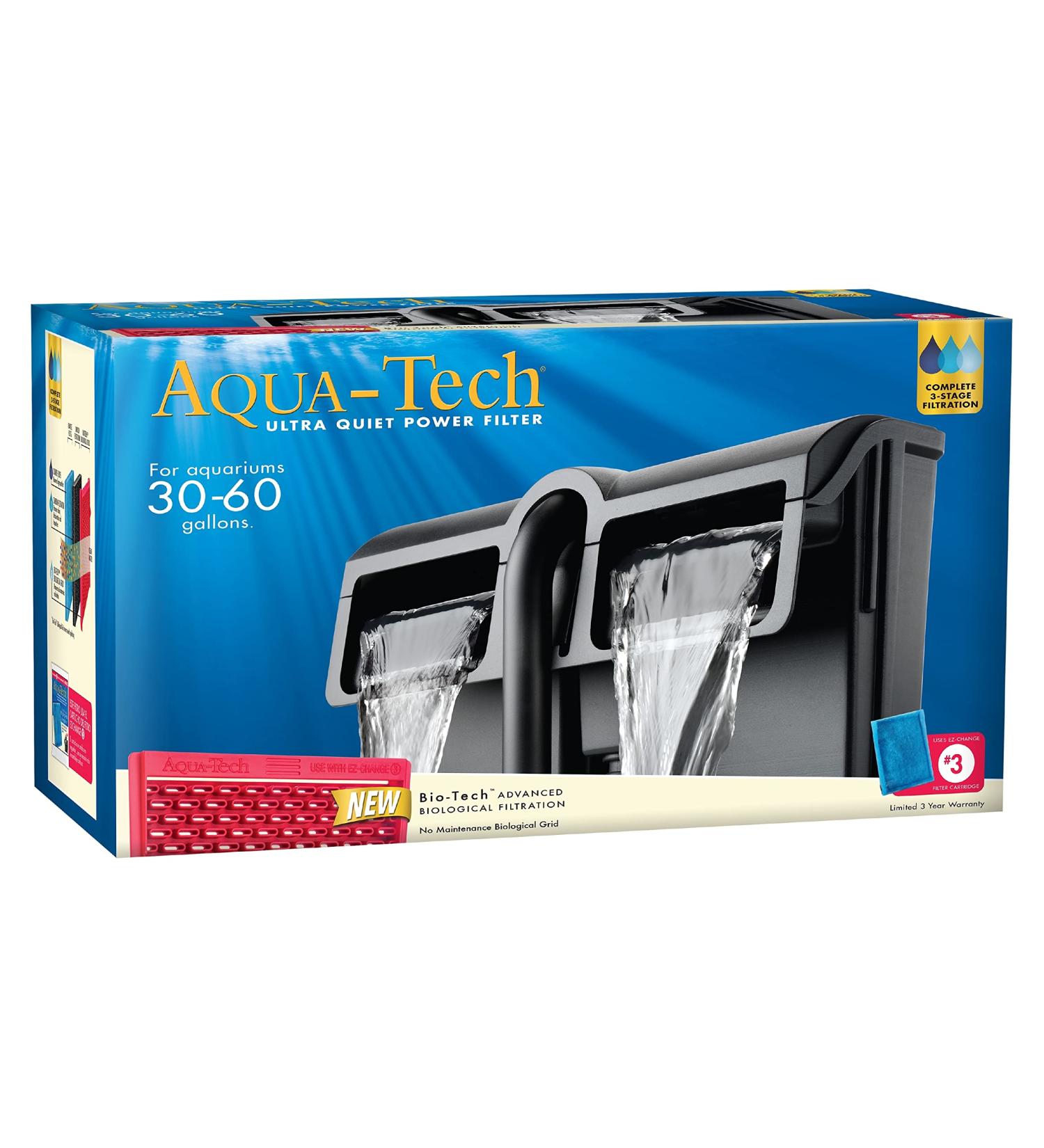 AQUA-TECH Power Filter | 3-Stage Filtration | 30-60 Gallon Capacity | Aquarium Filter - Buy Online on GoSupps.com