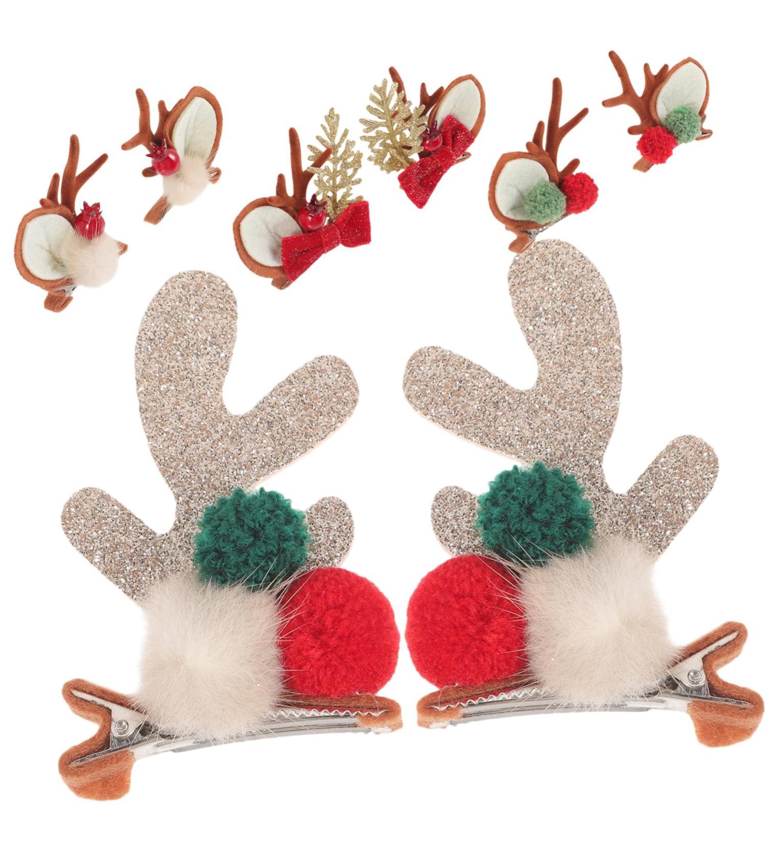 4 Pairs Deer Antler Hair Clips Christmas Barrettes Antler Hat Clip Reindeer Hair Clips Christmas Hair Barrettes Christmas Wedding Hair Accessories Glitter Hair Clip Xmas Metal BESTYASH - Buy Online on GoSupps.com