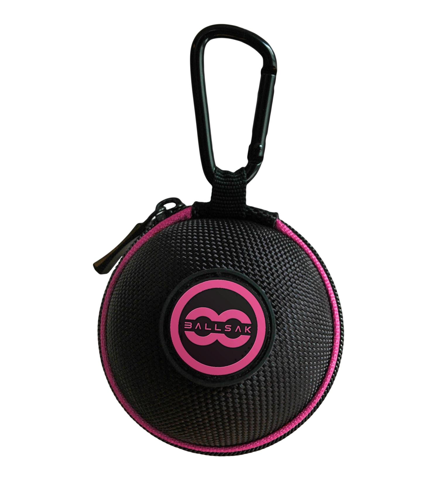 Ballsak Sport Pink/Black Clip-on Cue Ball Case | Attaches Cue Balls to Cue Stick Bag | Extra Strong Strap Design - Buy Online on GoSupps.com
