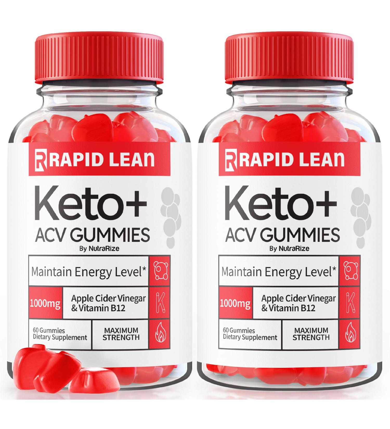 Buy 2 Pack Rapid Lean Keto ACV Gummies - Advanced Formula Natural Supplement (120 Gummies) | Keto Plus Apple Cider Vinegar 1000MG - Top Reviews - Buy Online on GoSupps.com