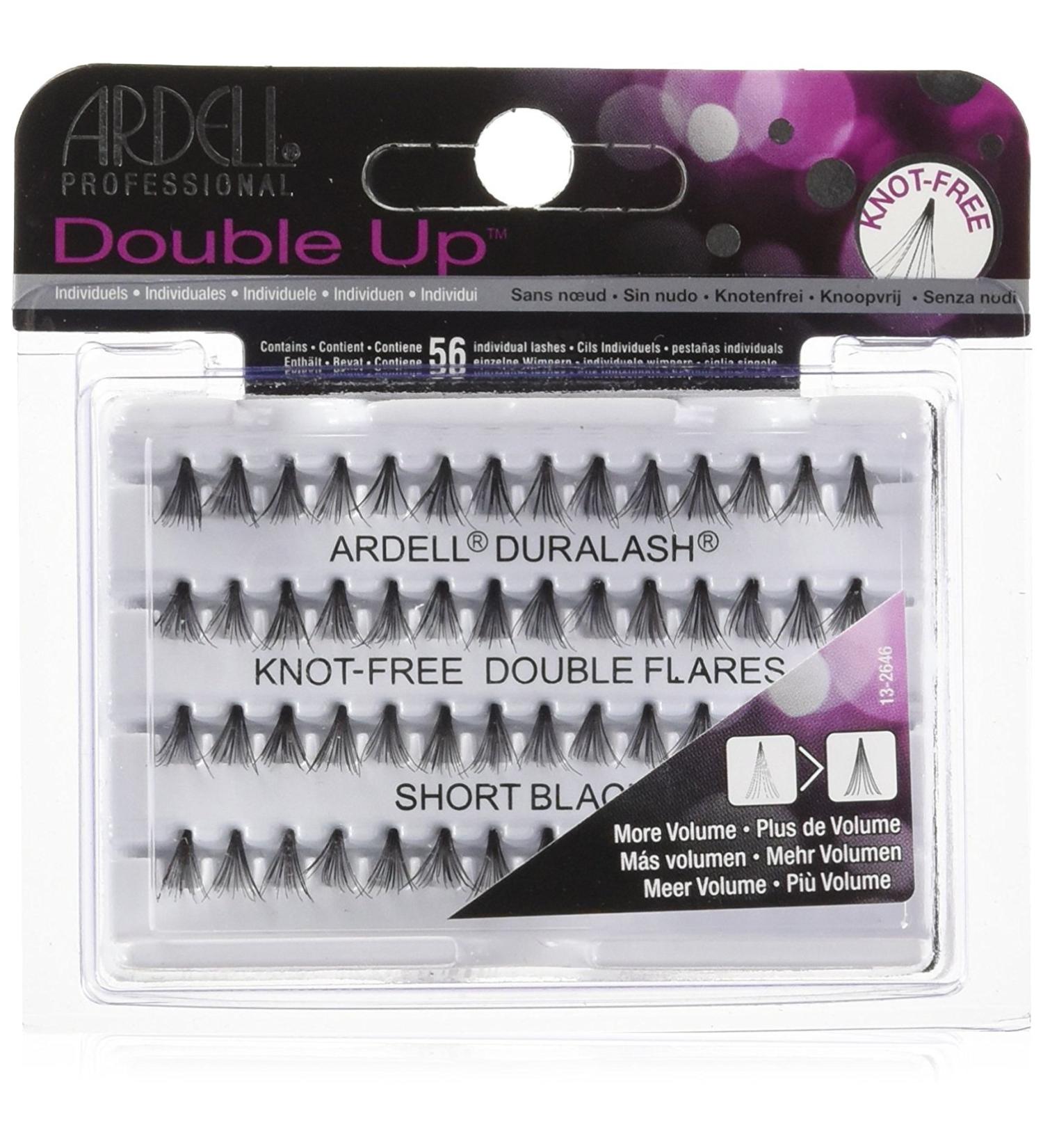 Ardell Double Individuals Knot Free Double Flares Black Short (2 Pack)