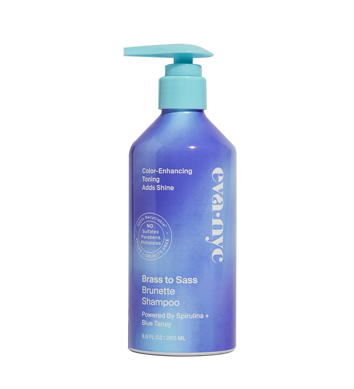 Eva NYC Brass to Sass Brunette Shampoo 8.8 fl oz - Keep Your Brunette Hair Vibrant and Brass-Free - Buy Online on GoSupps.com