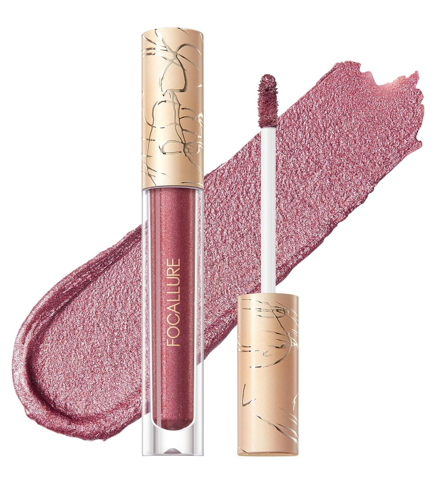 FOCALLURE Metallic Liquid Lipstick - Love Galore RD01 | Long Lasting & Waterproof Lip Color - Buy Online on GoSupps.com