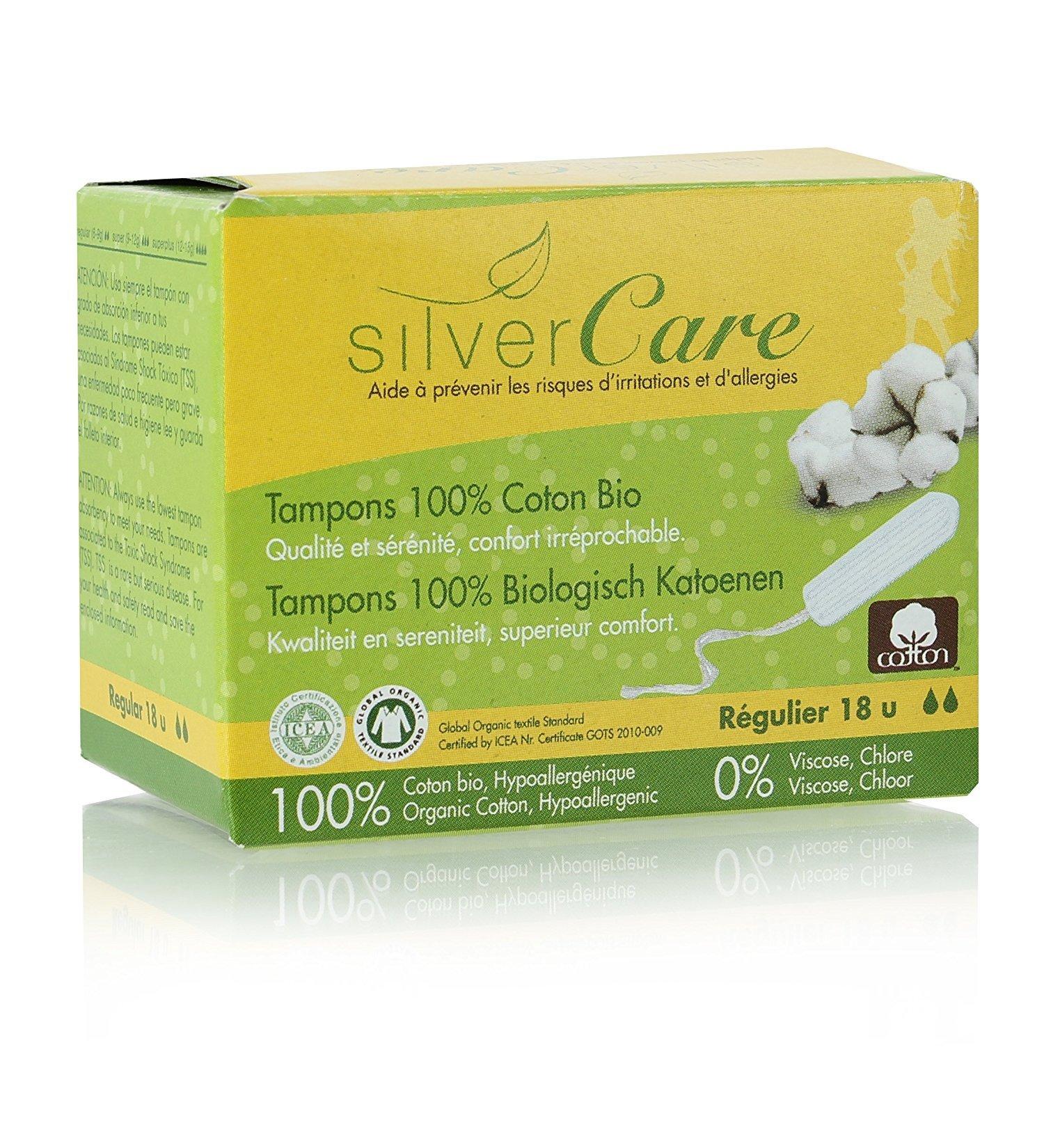 Stamp regular without applicator - 100% organic cotton - Silvercare