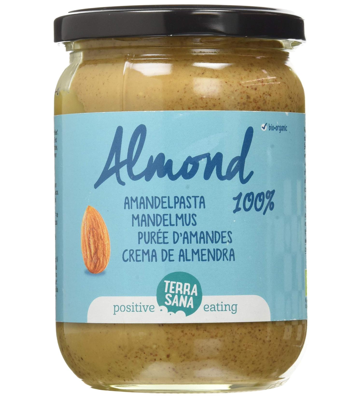 Terrasana Almond Butter Brown 500g - Premium Vegan Nut Spread | International Shipping Available - Buy Online on GoSupps.com