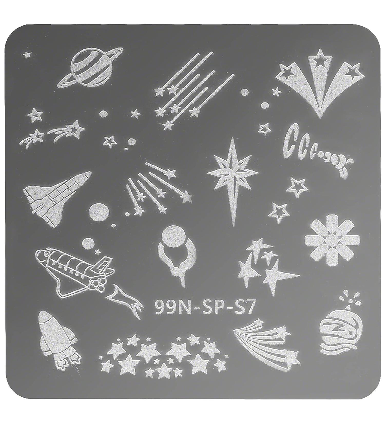 99Nails Cosmos Square Stamping Plate | Unique Nail Art Tool for International Shipping - Buy Online on GoSupps.com