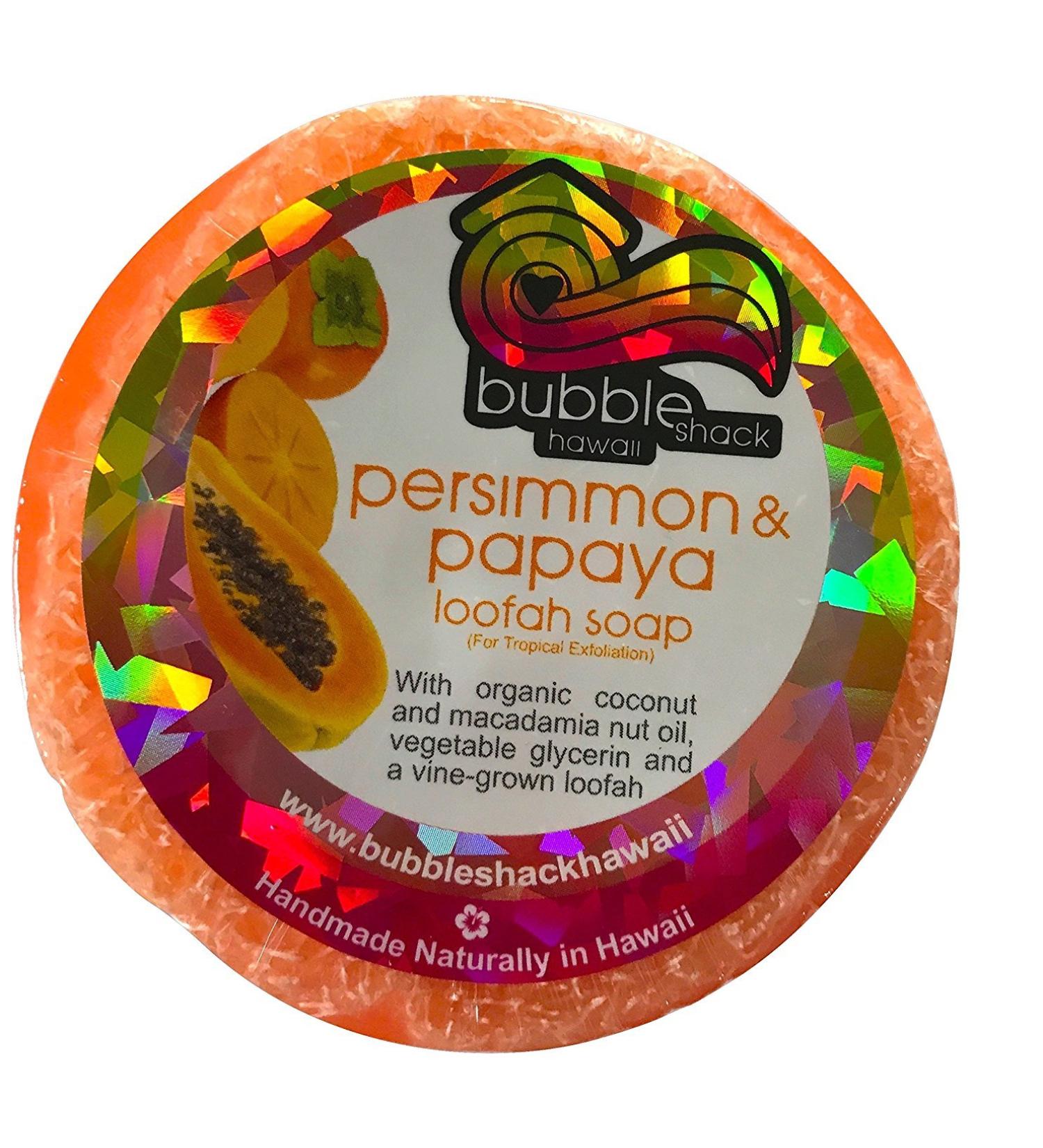 Persimmon and Papaya Loofah Lather Soap Bar