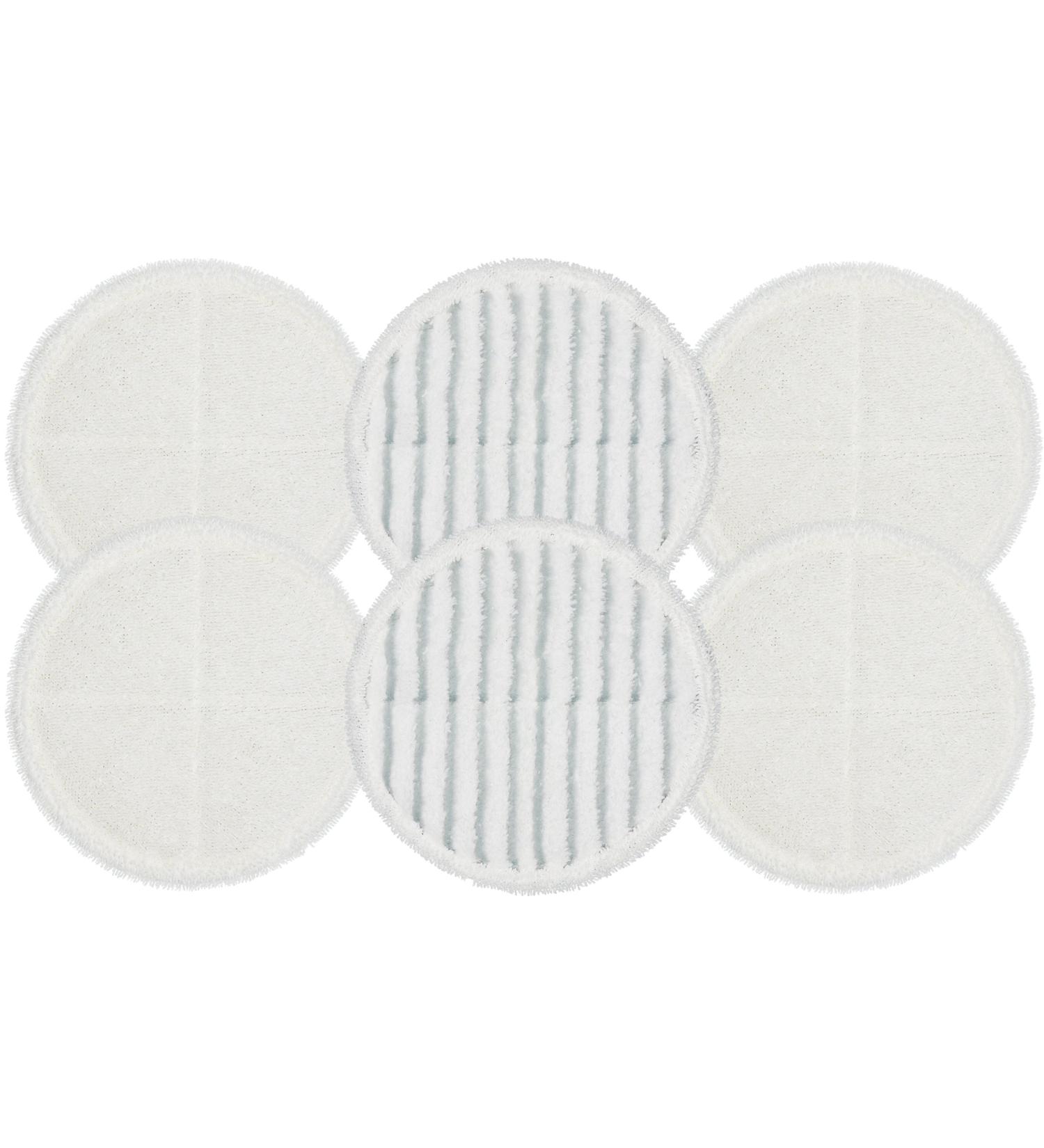 Flintar 2124 Spinwave Replacement Mop Pads for Bissell Spinwave Hard Floor Cleaner - 6 Pack (4 Soft Pads + 2 Scrubby Pads) - Buy Online on GoSupps.com